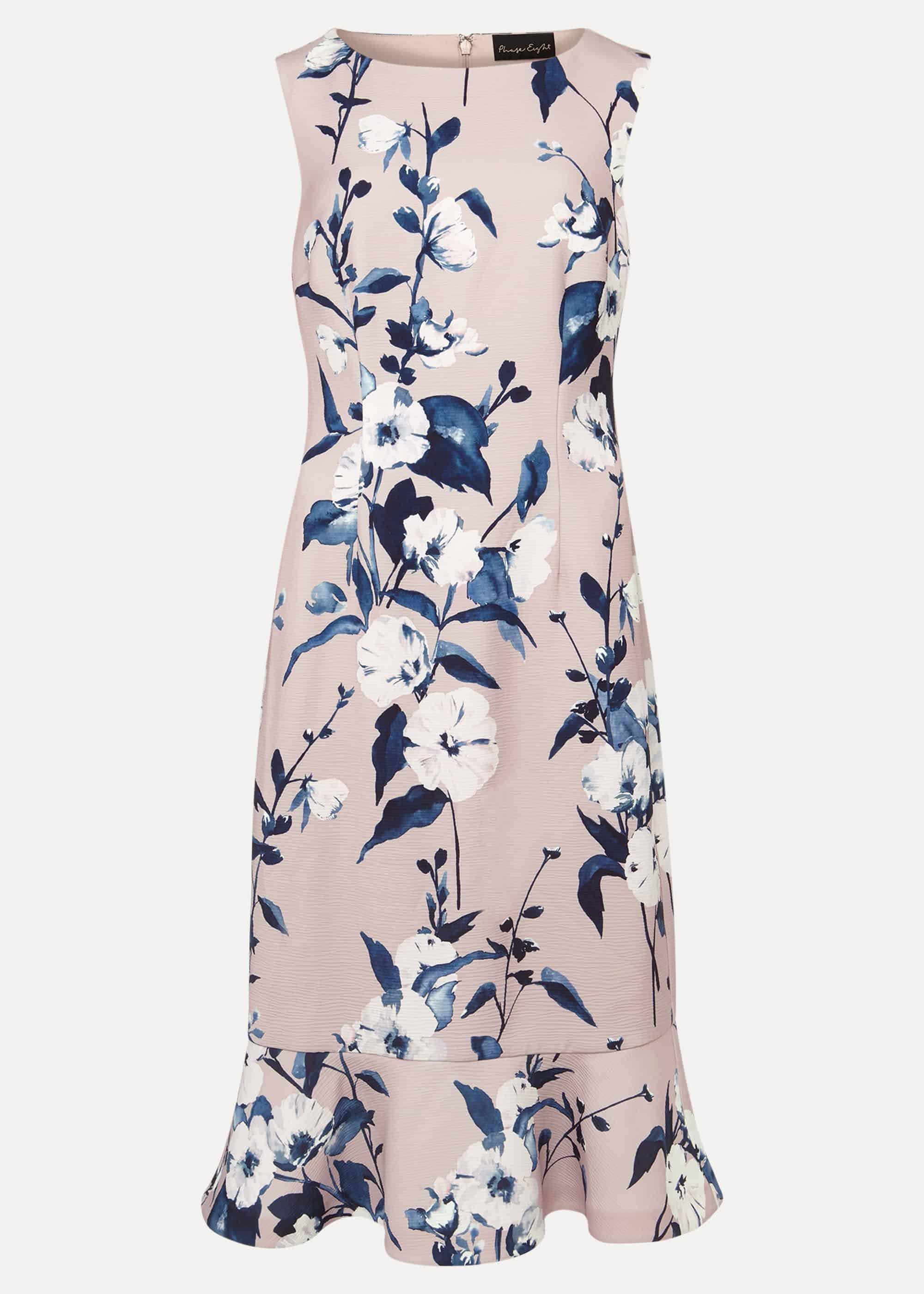 Harlie Floral Peplum Hem Dress