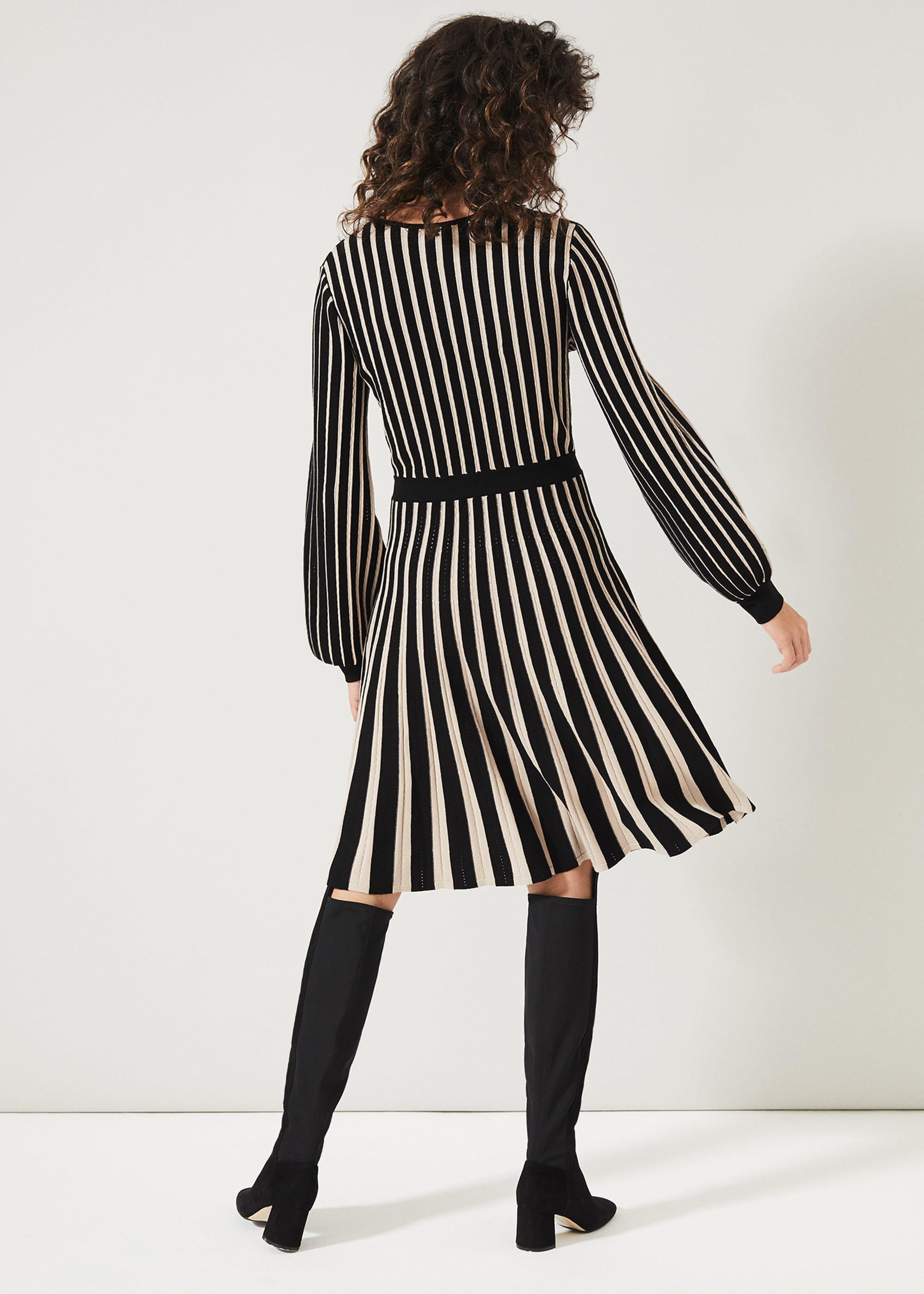 Adelheid Stripe Fit And Flare Dress