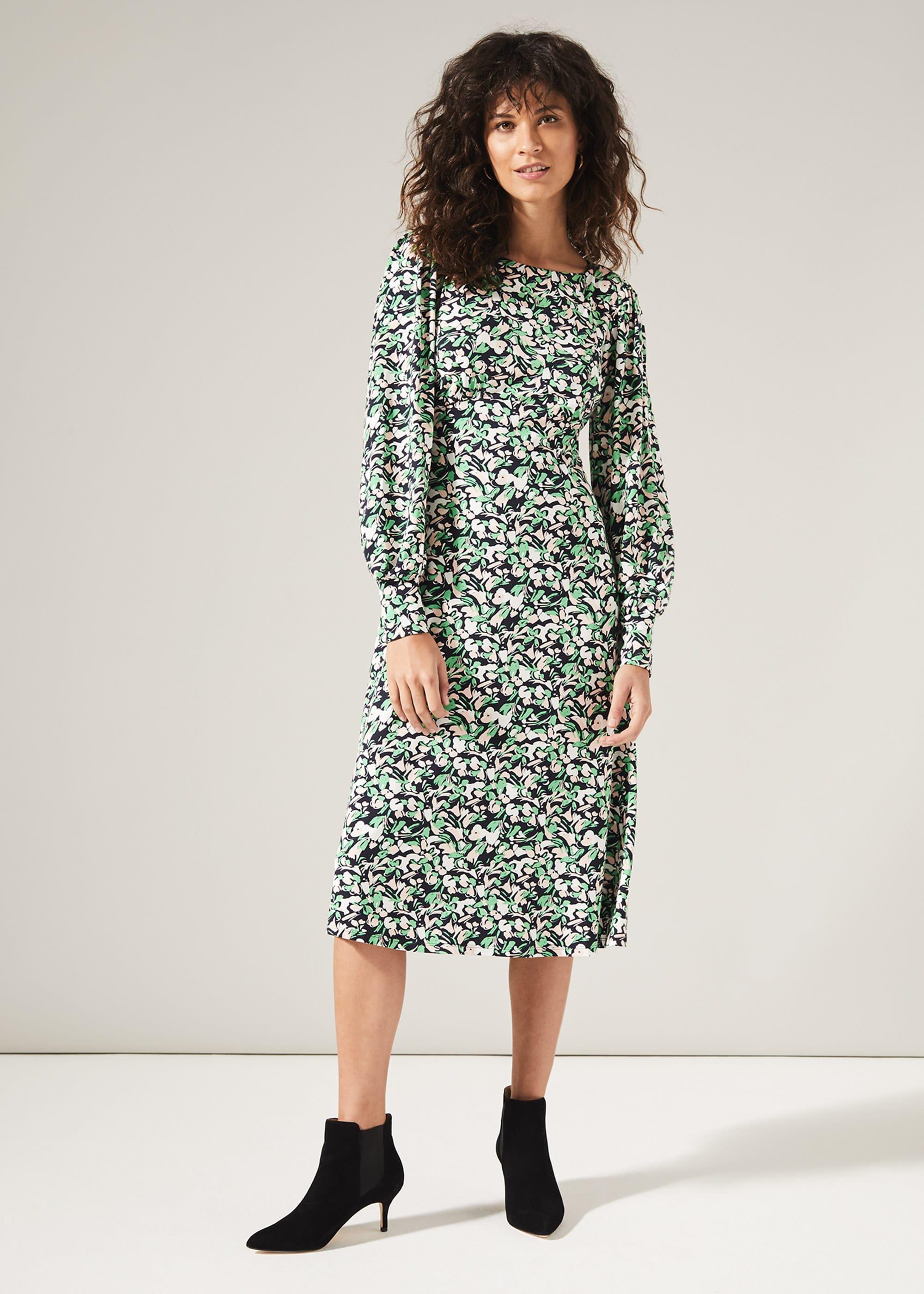 Sonia Smudge Print Jersey Dress