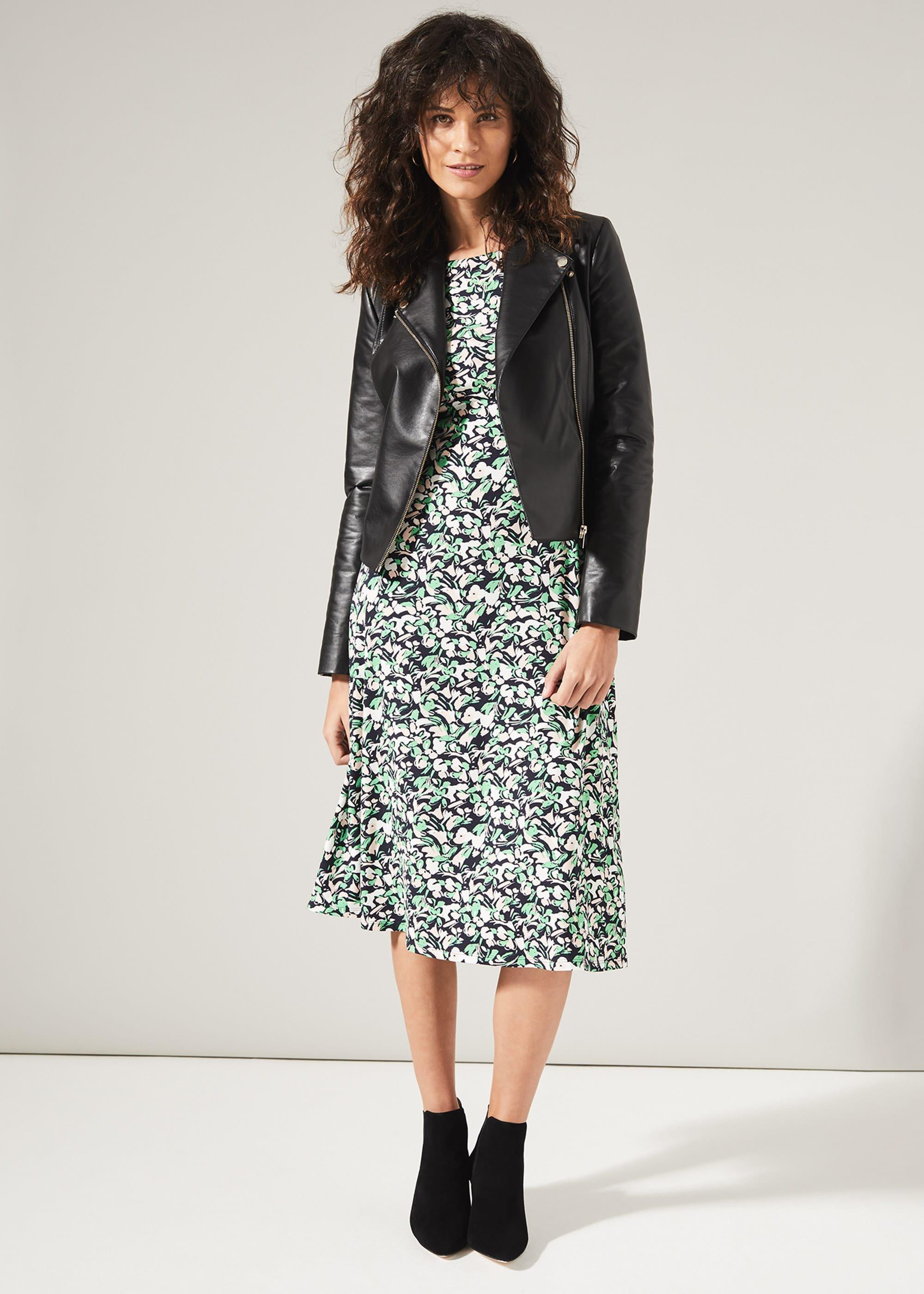 Sonia Smudge Print Jersey Dress