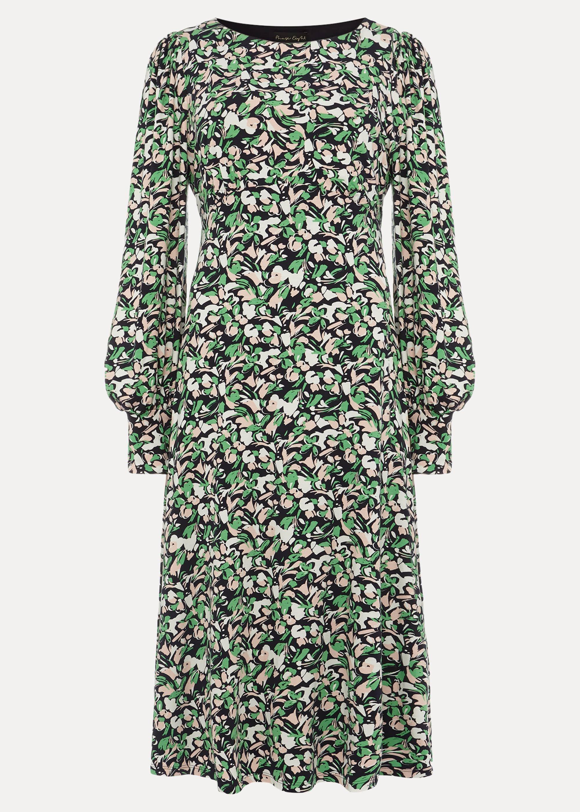 Sonia Smudge Print Jersey Dress