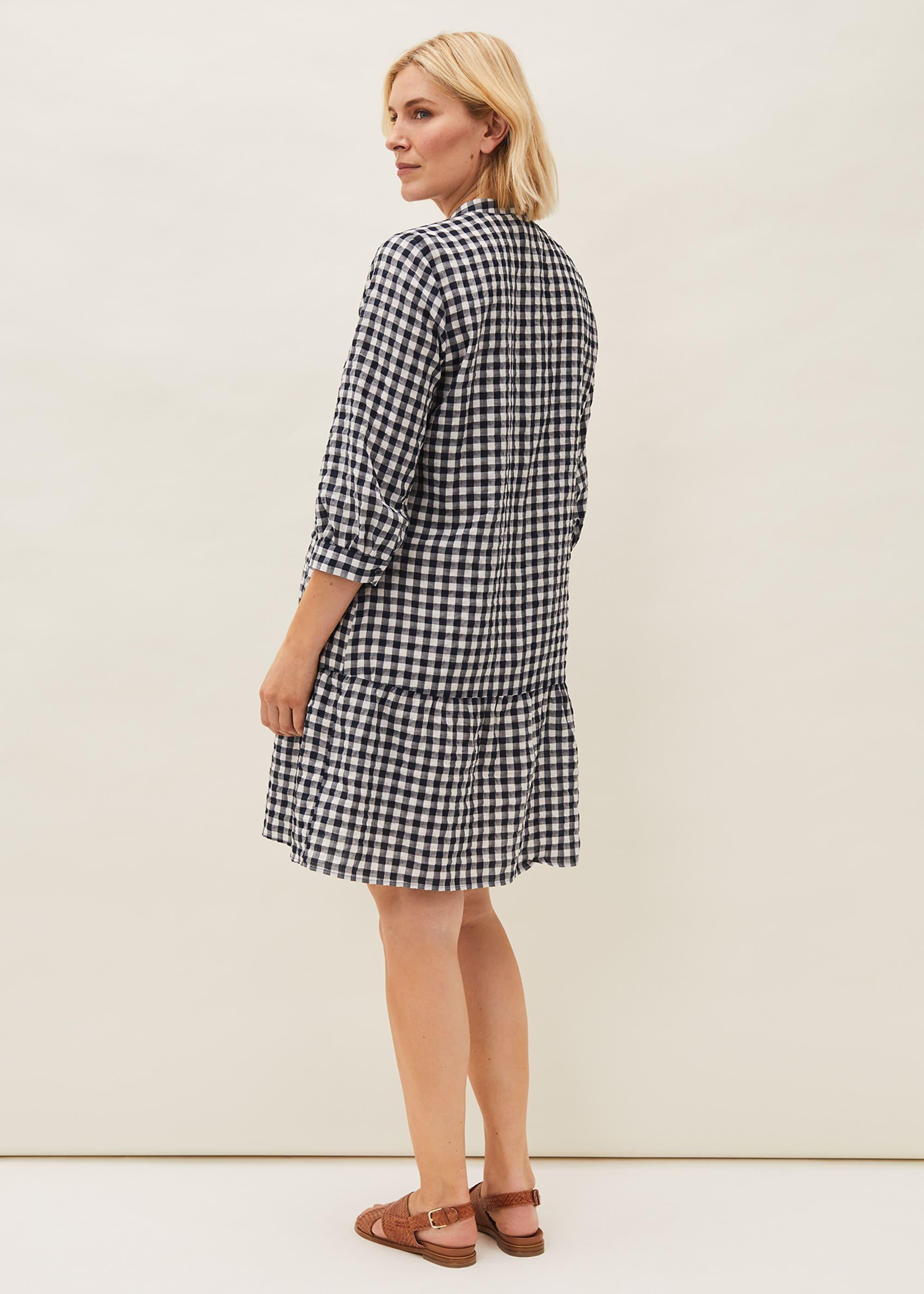 Oona Gingham Swing Dress