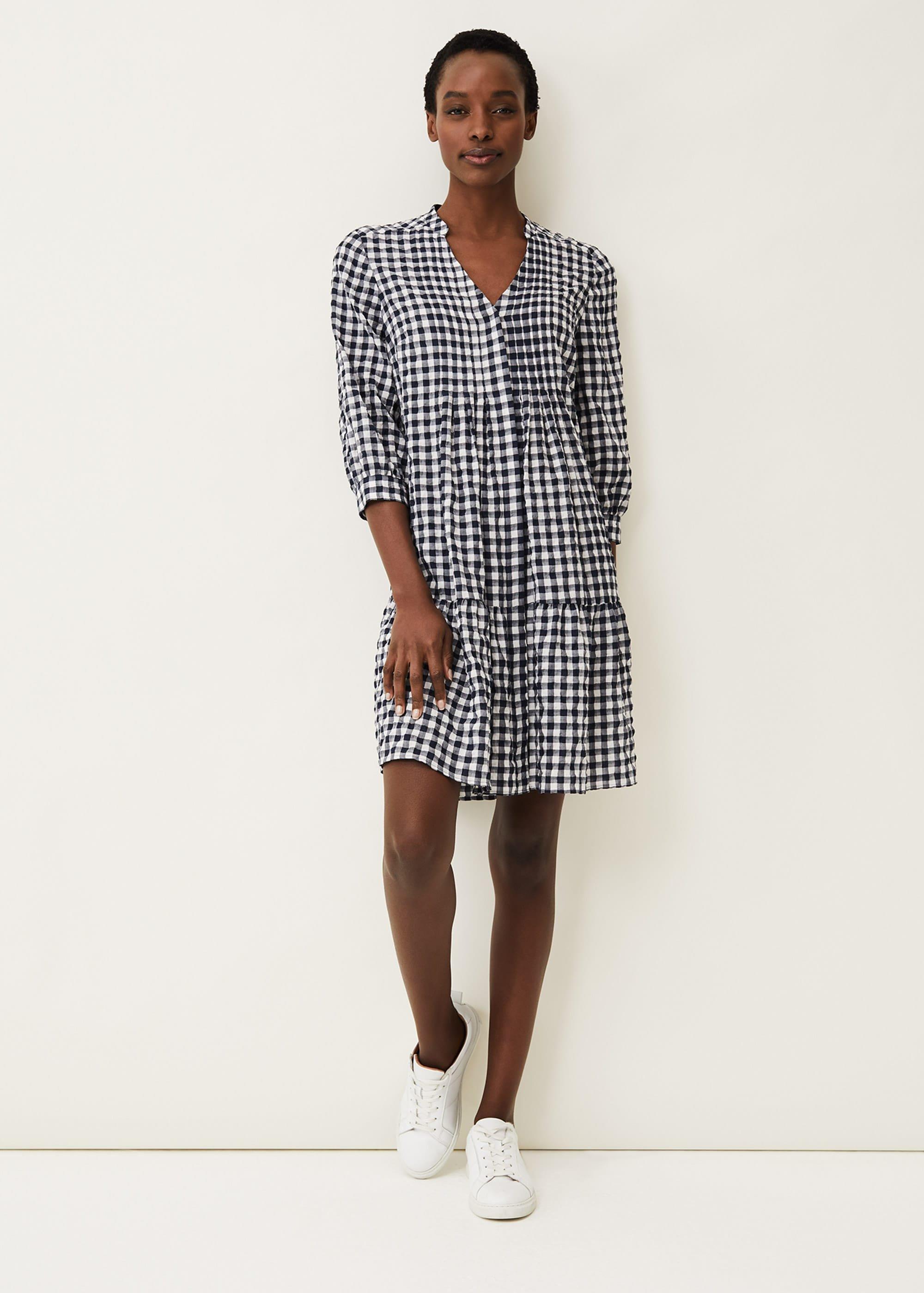 Oona Gingham Swing Dress