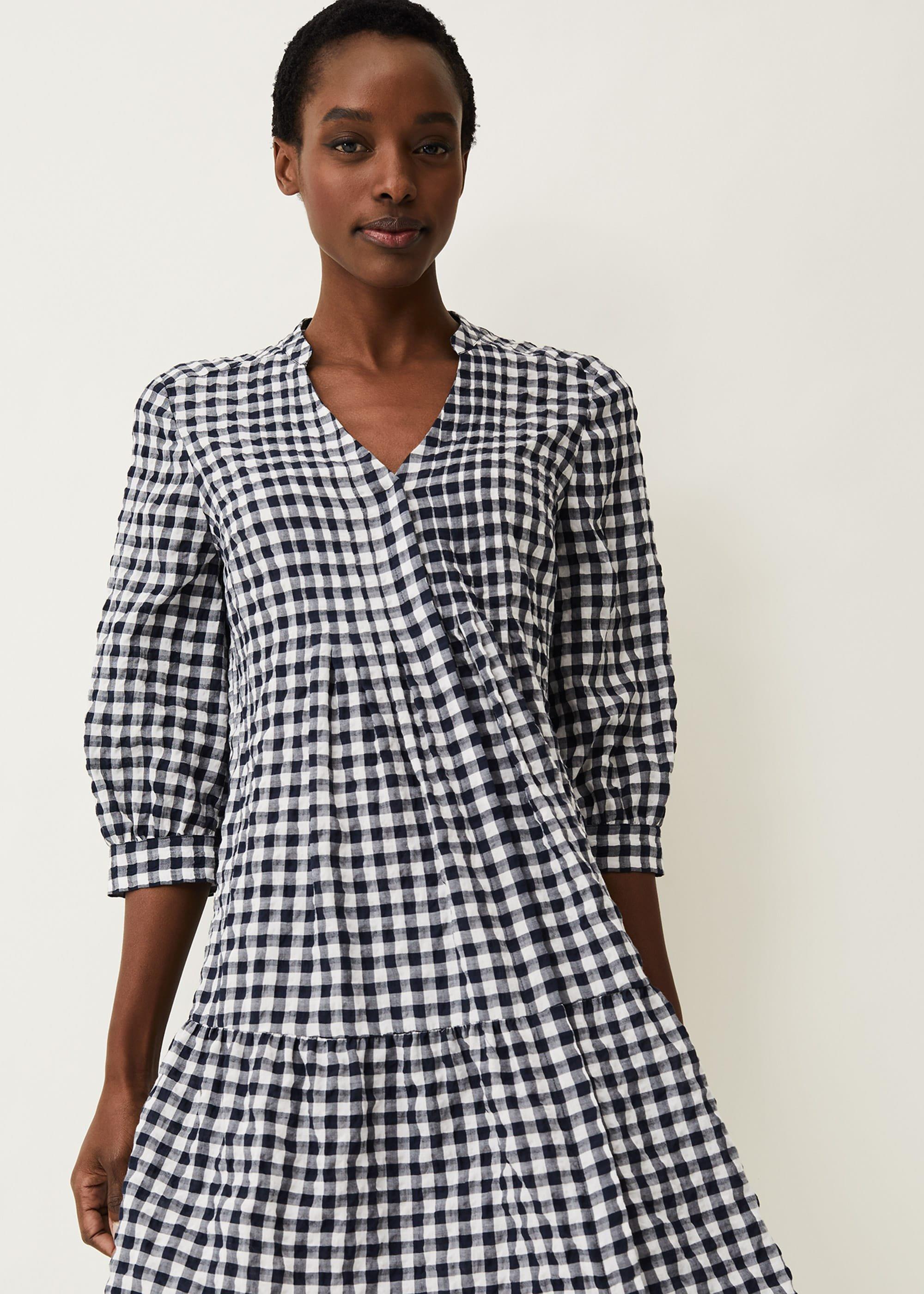 Oona Gingham Swing Dress