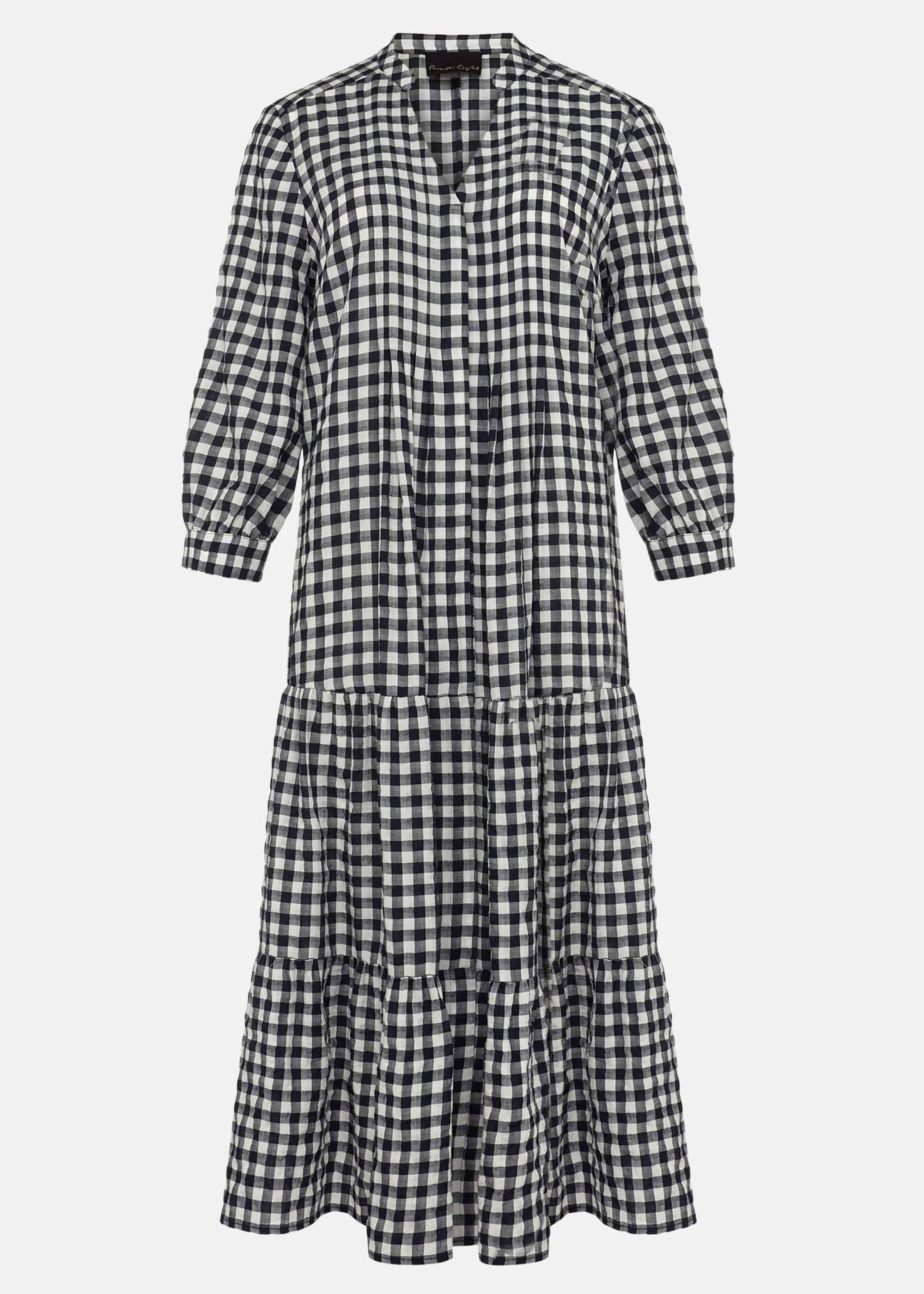 Oona Gingham Midi Dress
