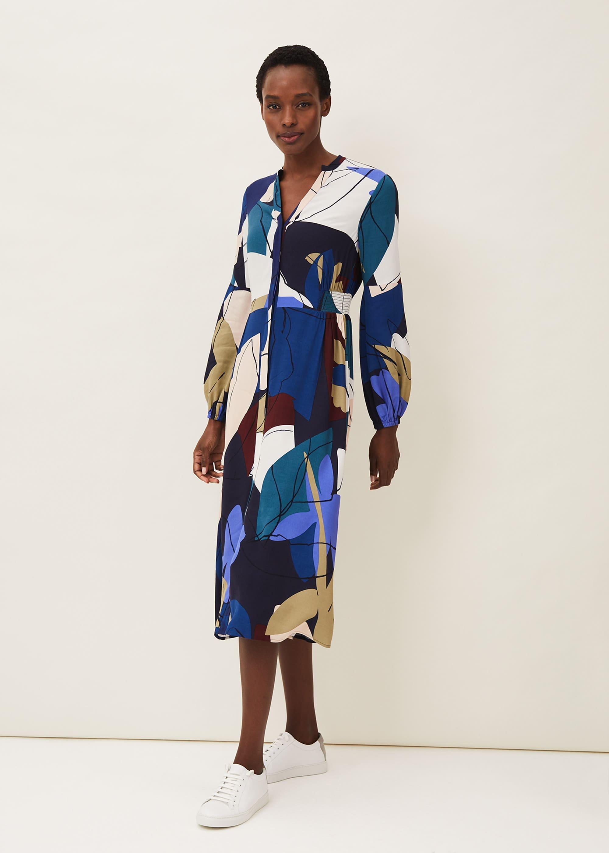Carmen Print Shirt Dress