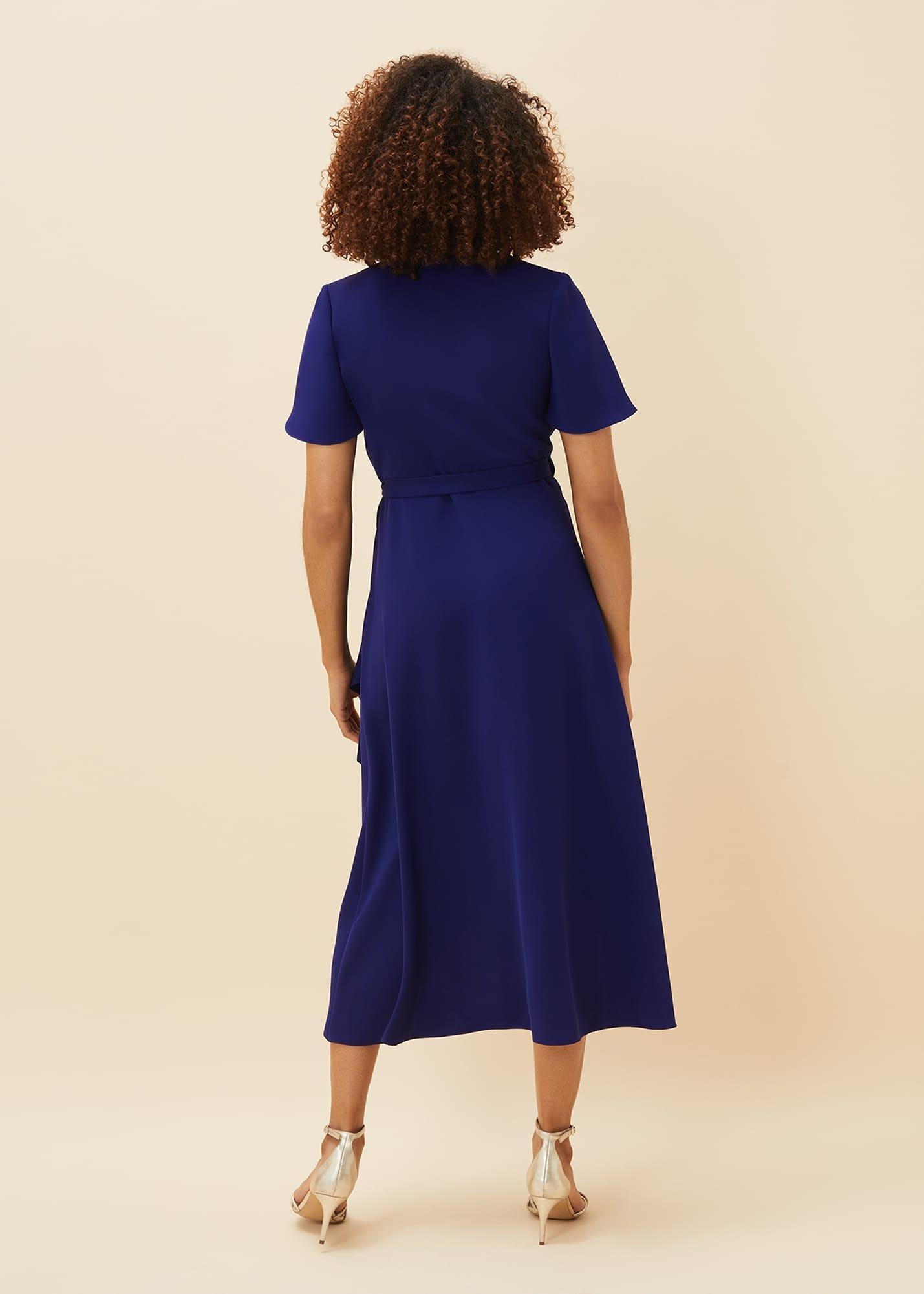 Julissa Ruffle Wrap Midi Dress