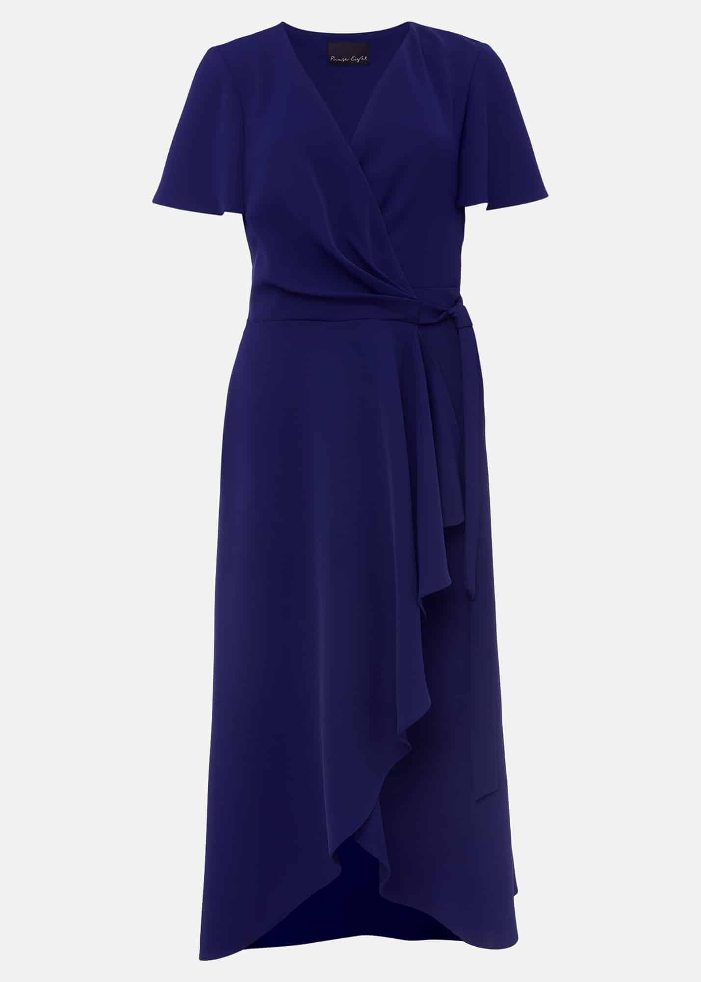 Julissa Ruffle Wrap Midi Dress