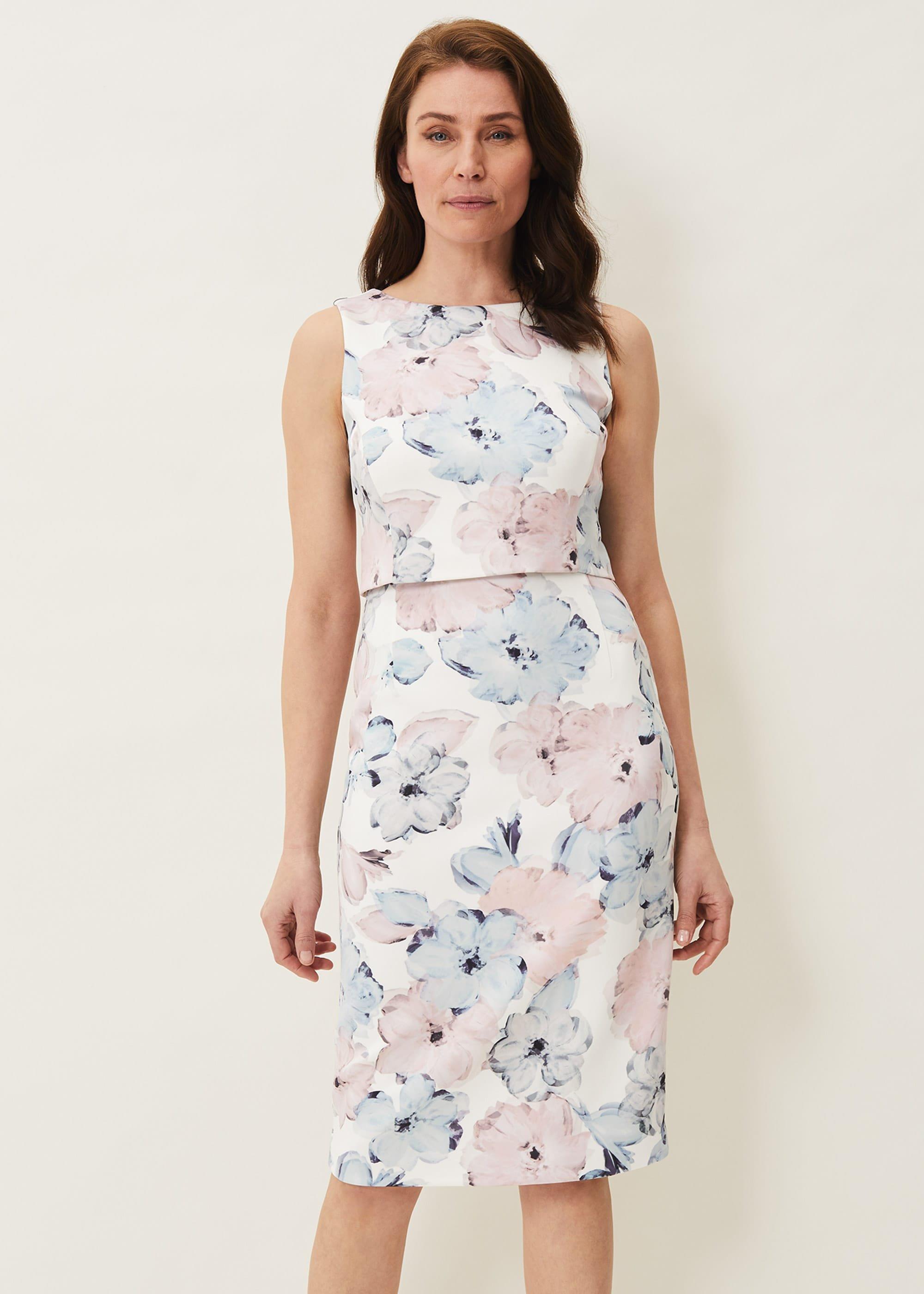 Ella Floral Scuba Dress