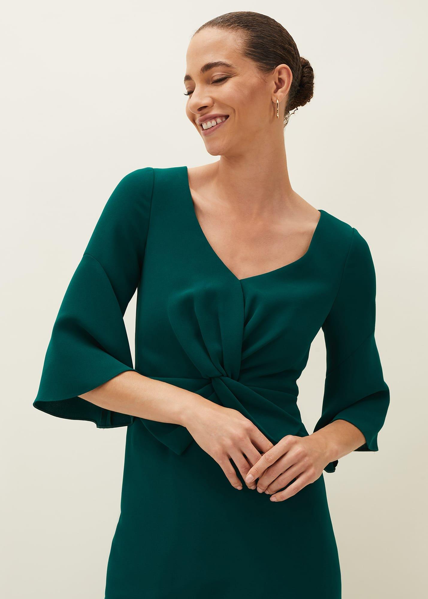 Layla Bow Midi Dress