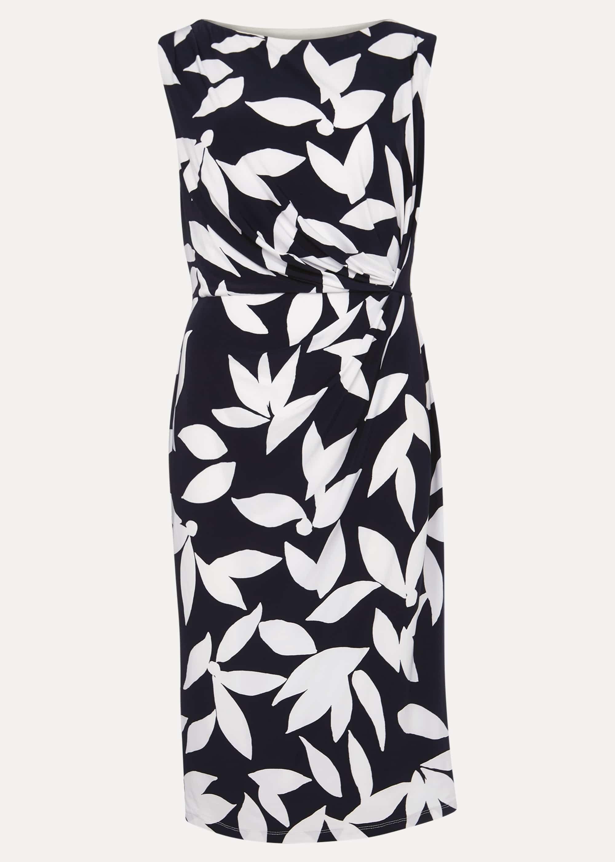 Ciera Leaf Print Dress