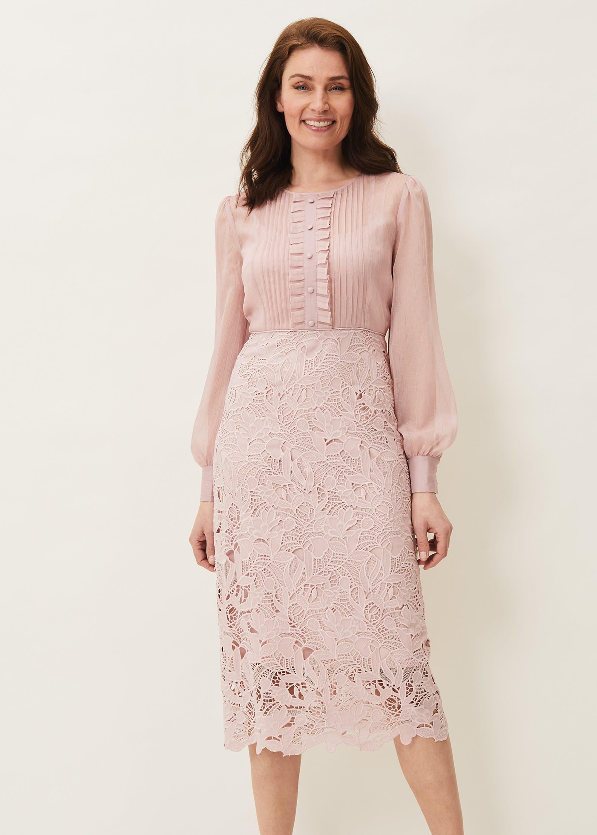 Aldora Chiffon Lace Dress