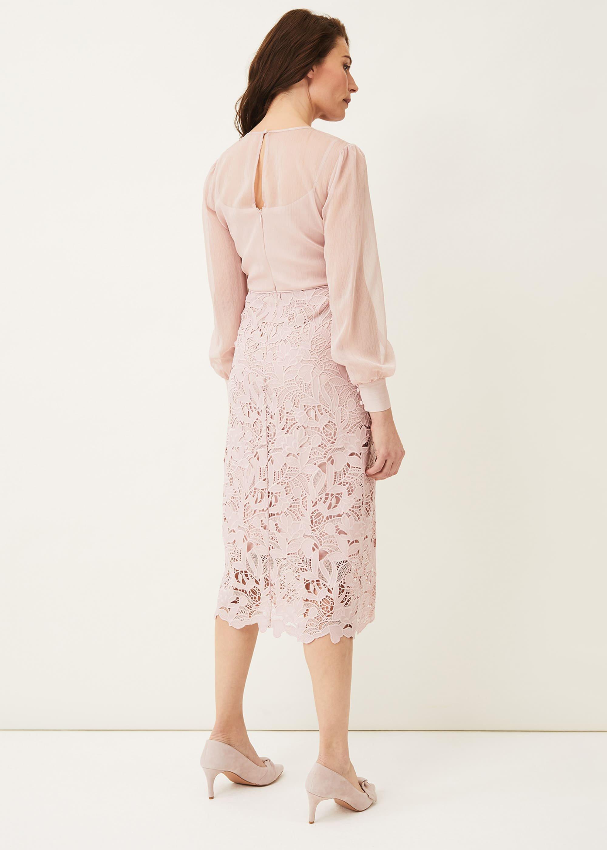 Aldora Chiffon Lace Dress