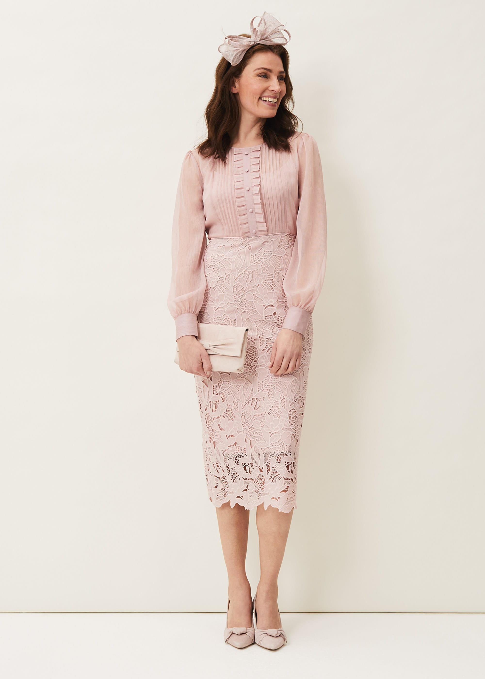 Aldora Chiffon Lace Dress