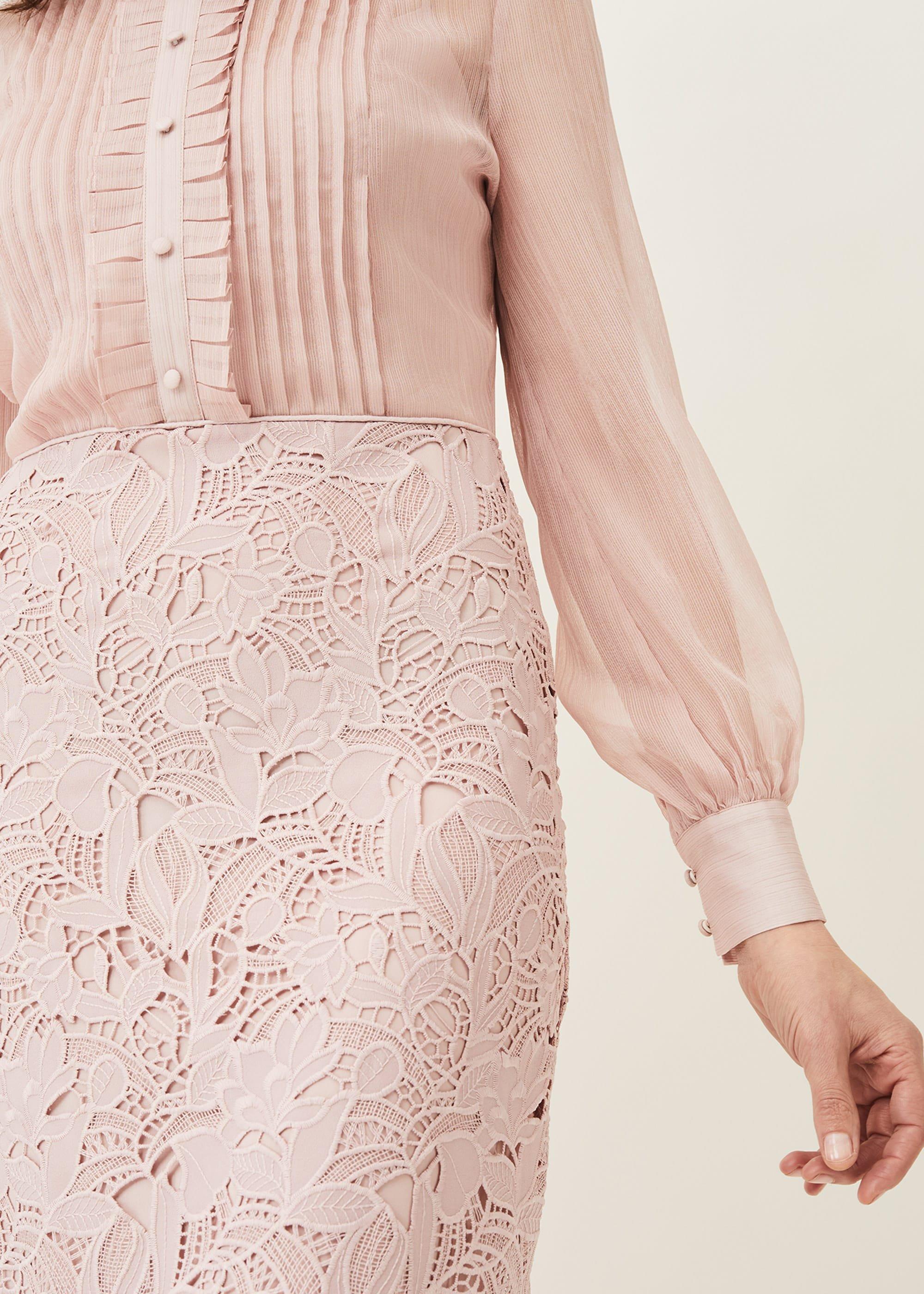 Aldora Chiffon Lace Dress
