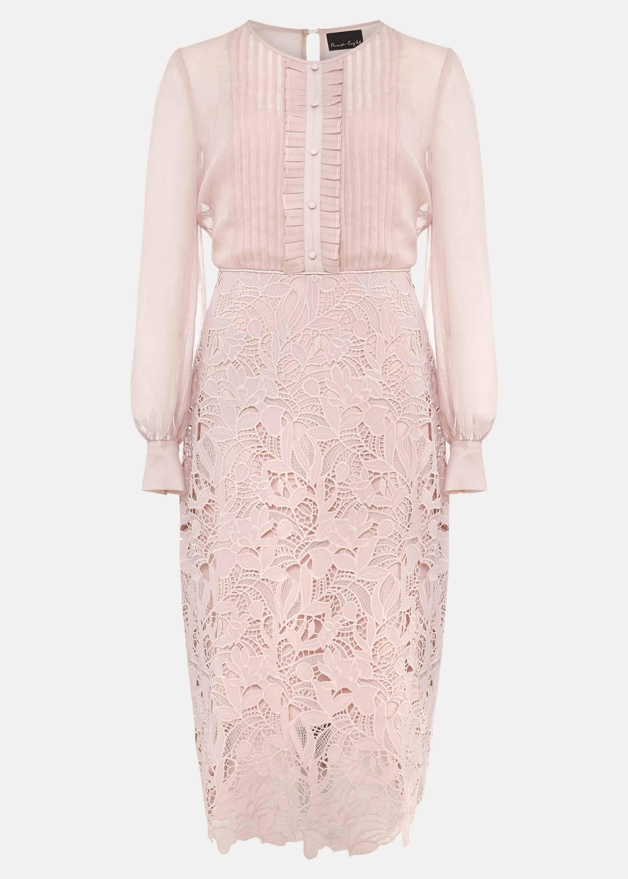 Aldora Chiffon Lace Dress