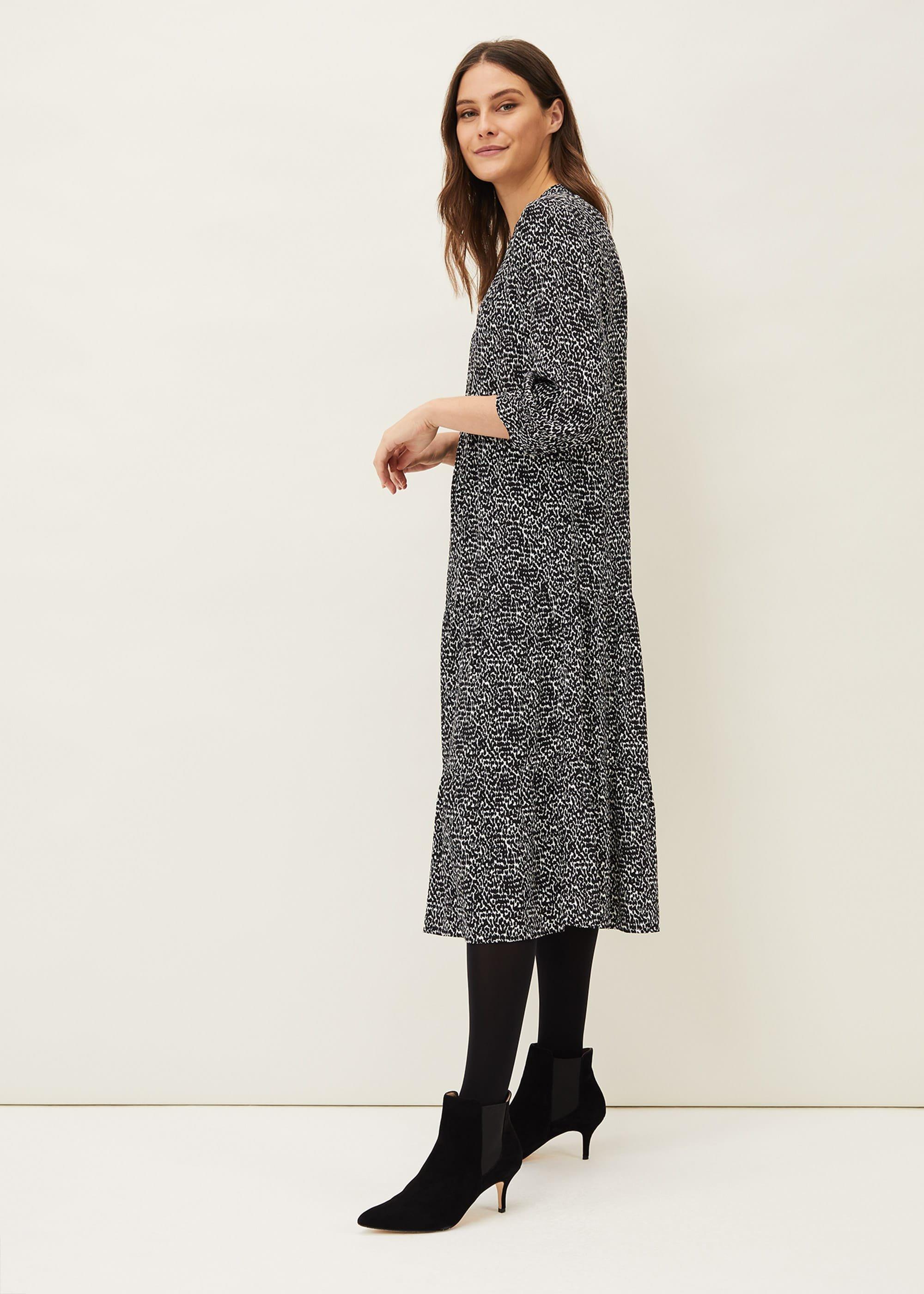 Penele Print Midi Dress