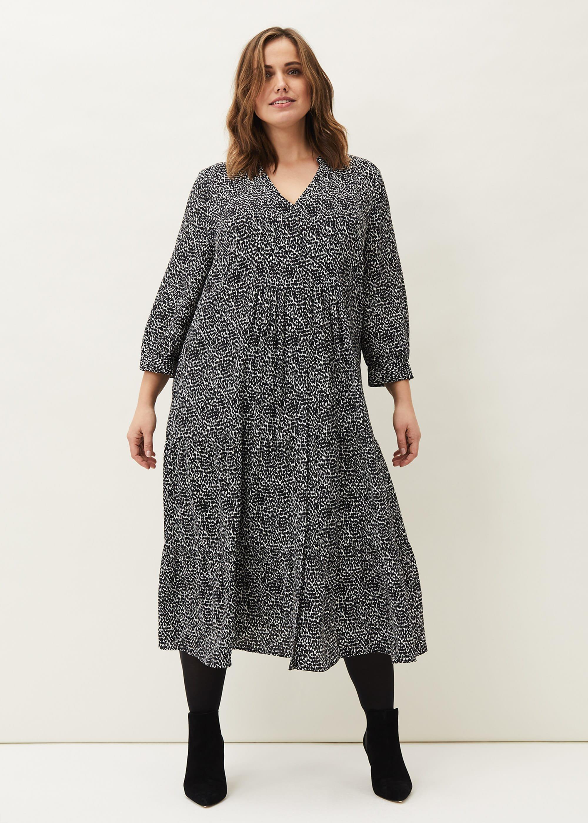 Penele Print Midi Dress