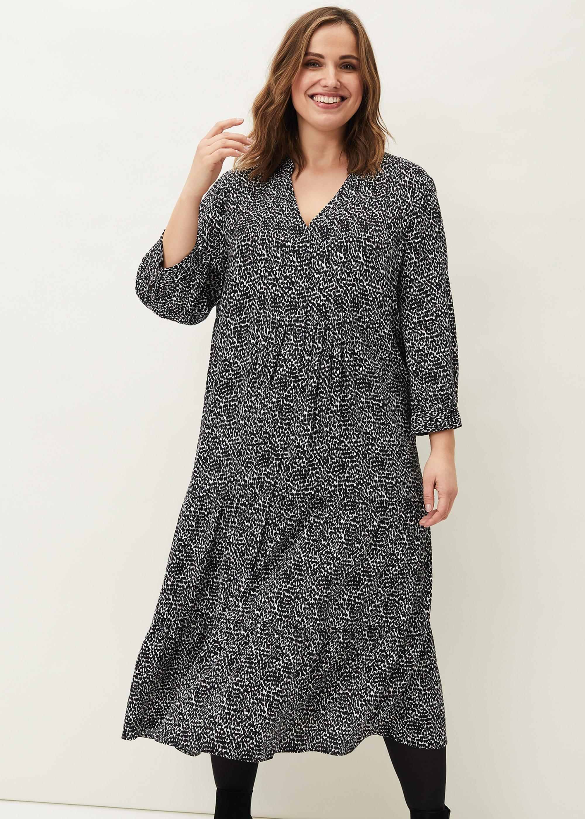 Penele Print Midi Dress