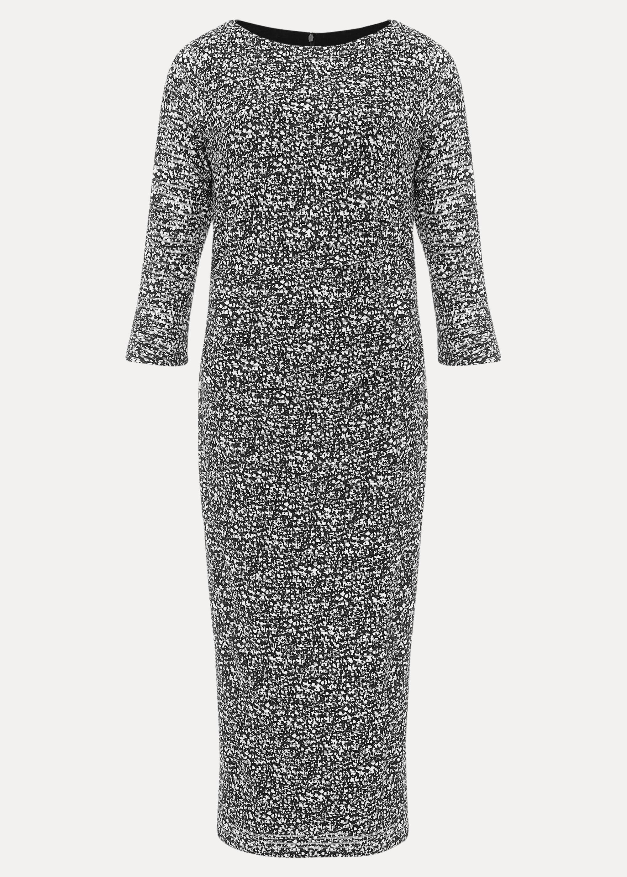 Trina Textured Print Lace Dress