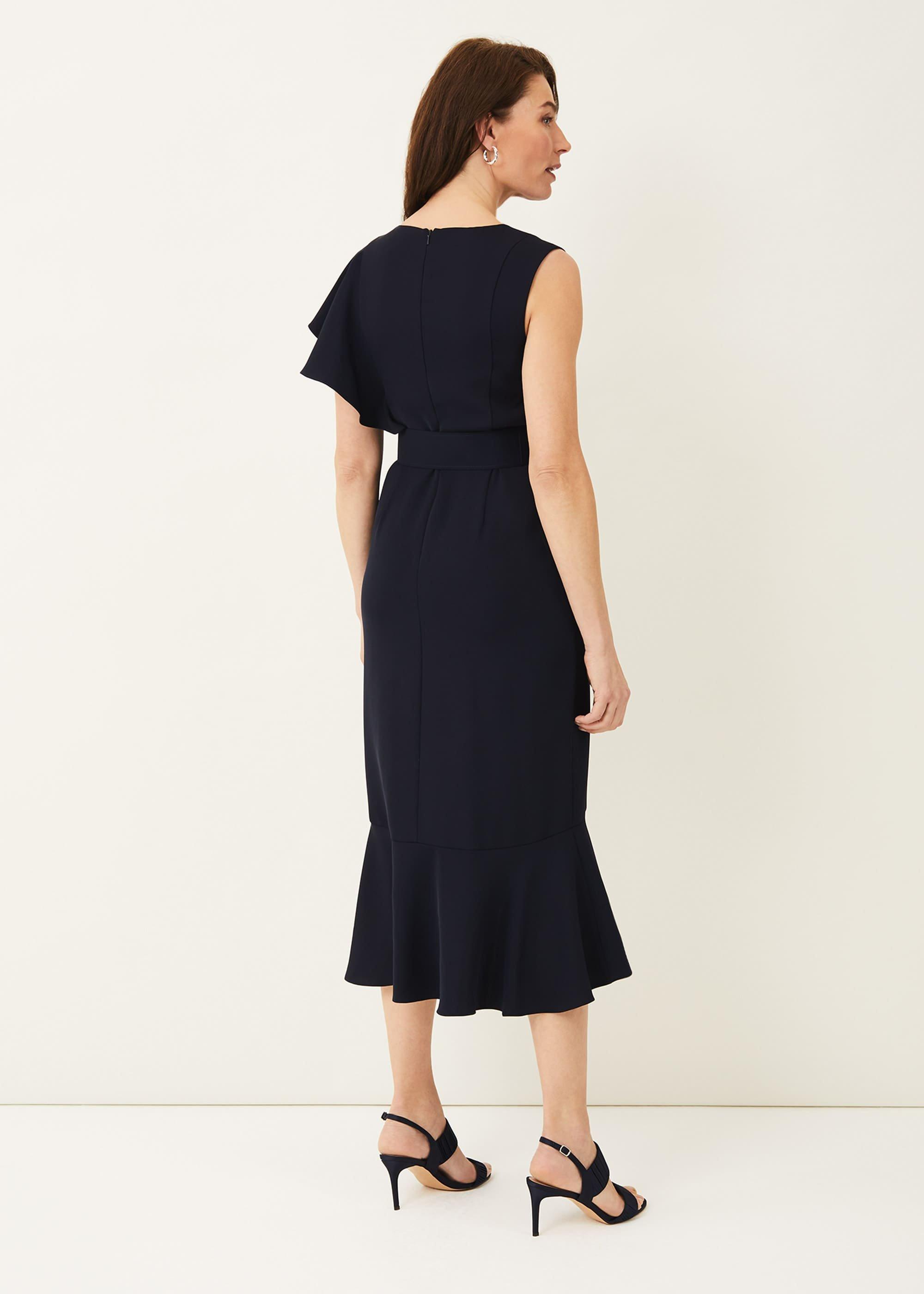 Cassie Frill Belted Dress