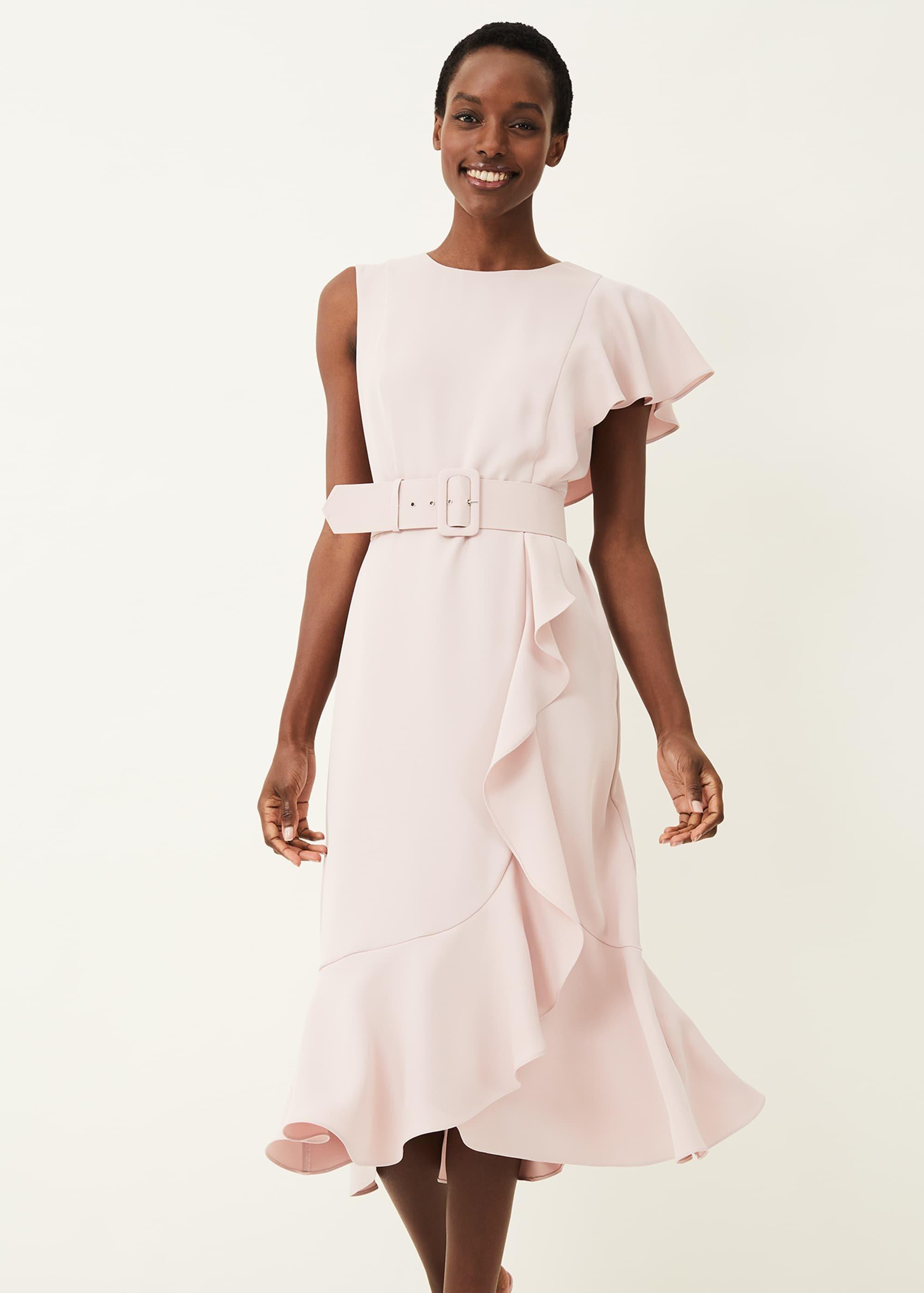 Cassie Frill Belted Dress
