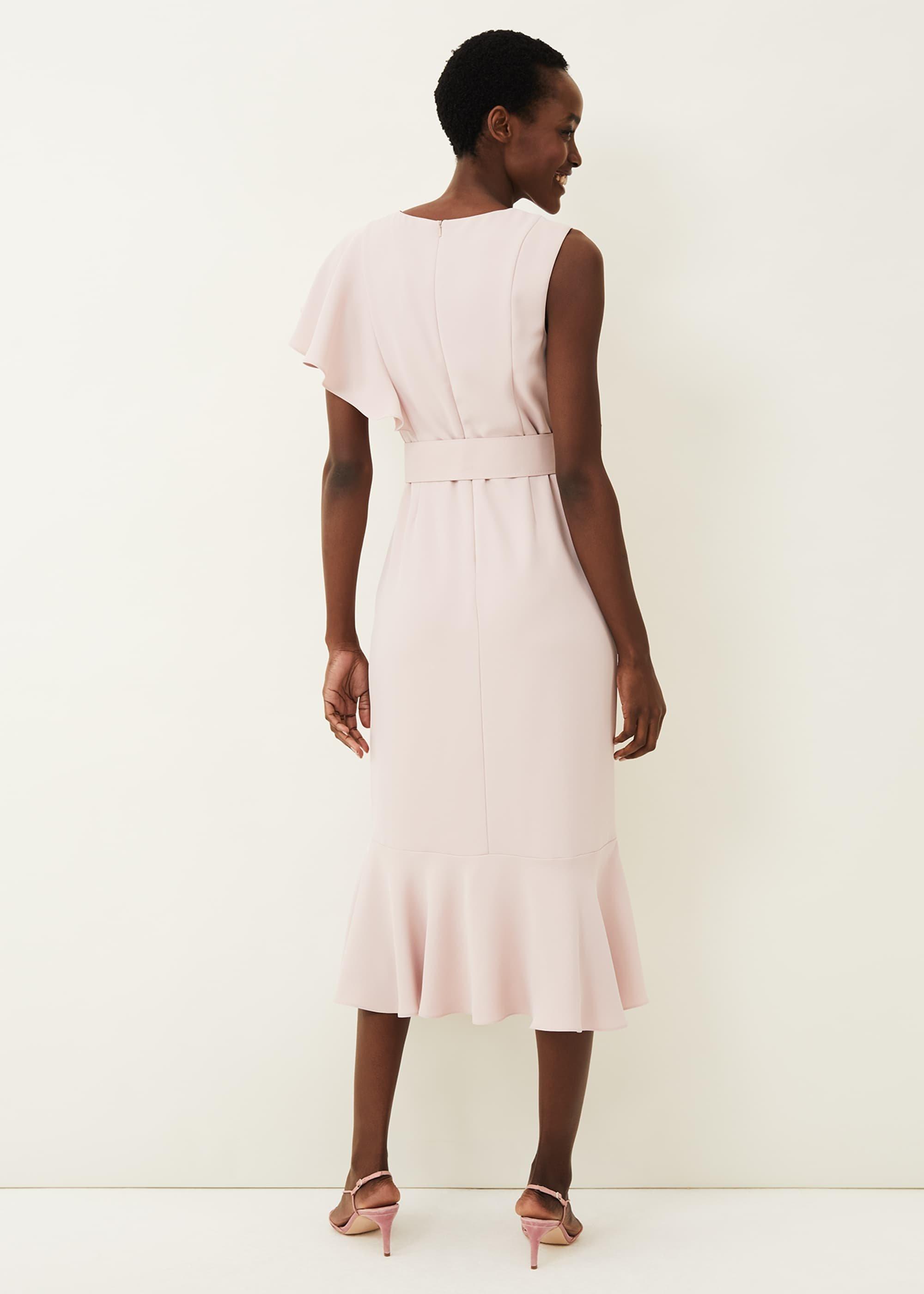 Cassie Frill Belted Dress