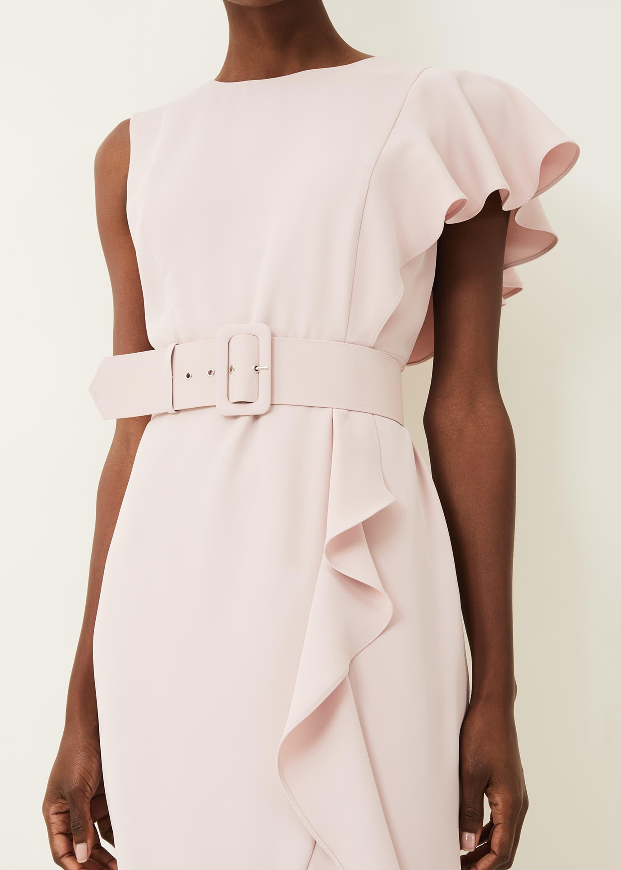 Cassie Frill Belted Dress