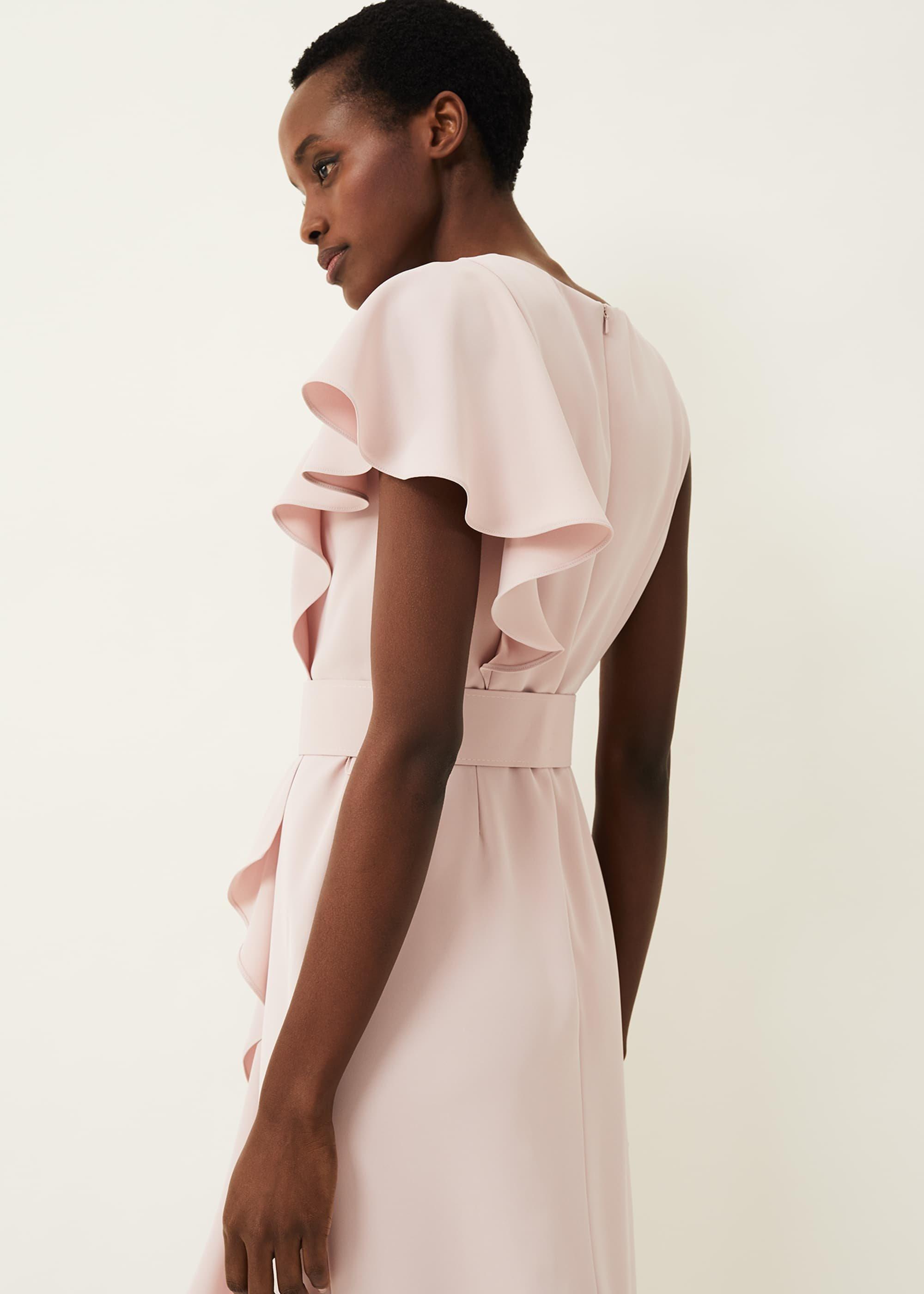Cassie Frill Belted Dress