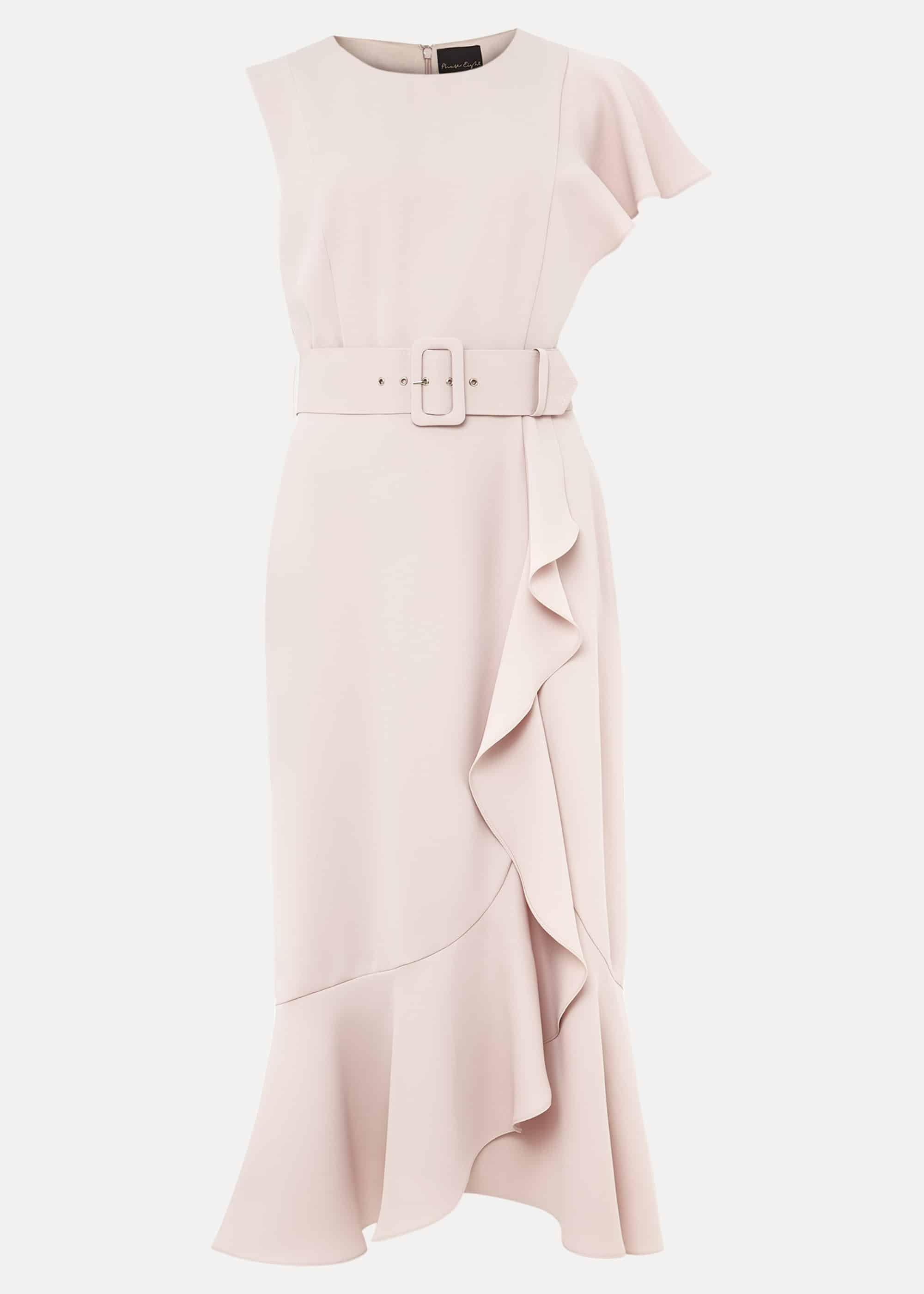 Cassie Frill Belted Dress