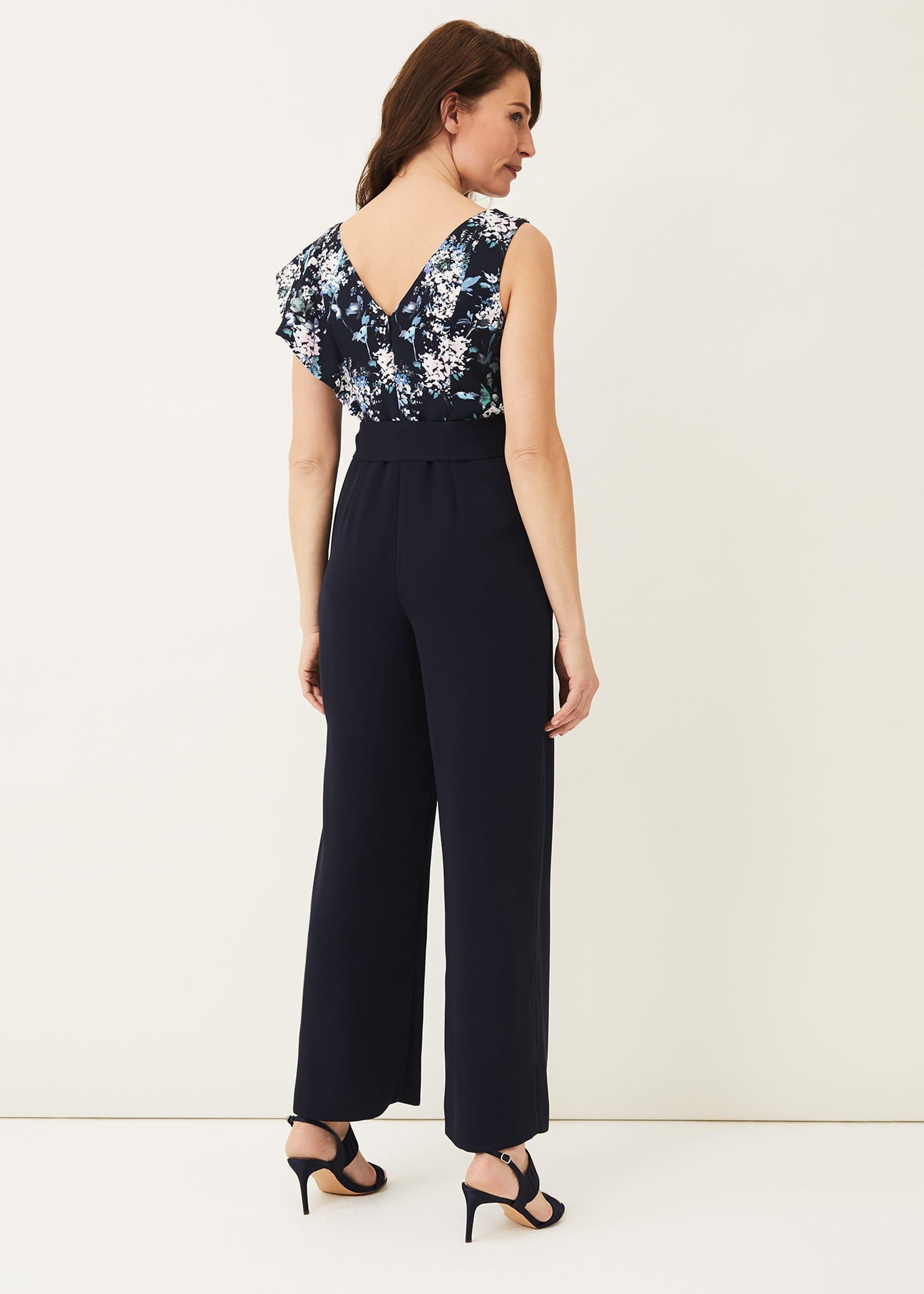 Casey Floral Bodice Tapered Jumpsuit