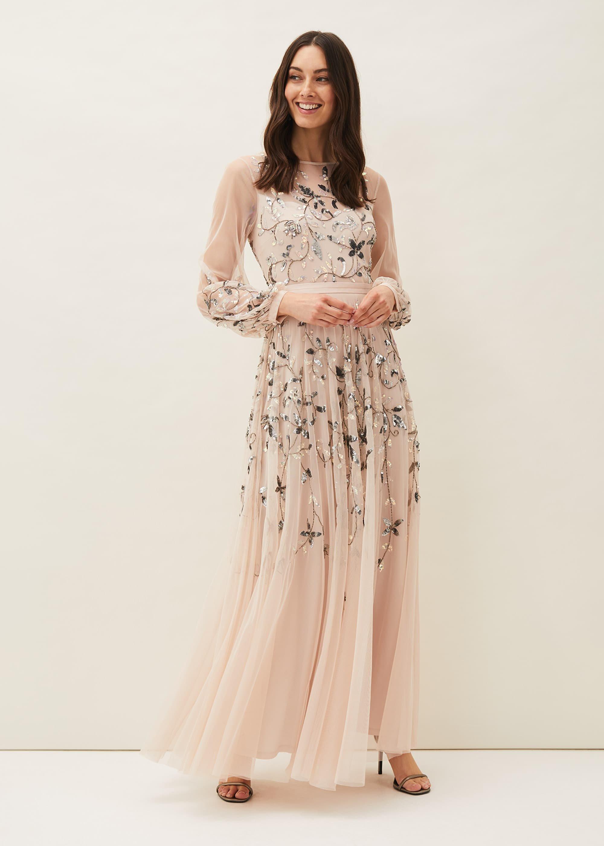 Cherrie Embellished Tulle Maxi Dress