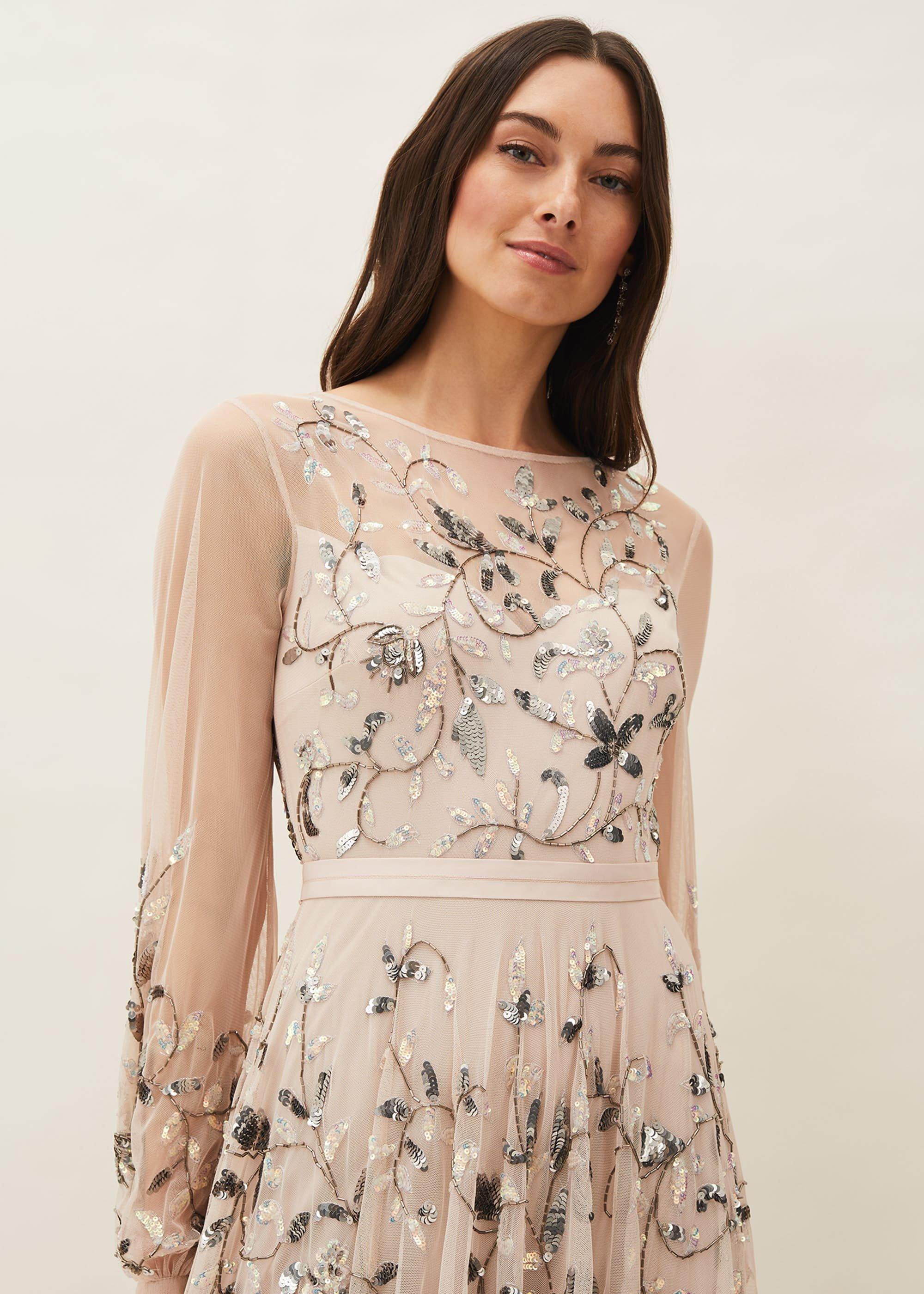 Cherrie Embellished Tulle Maxi Dress
