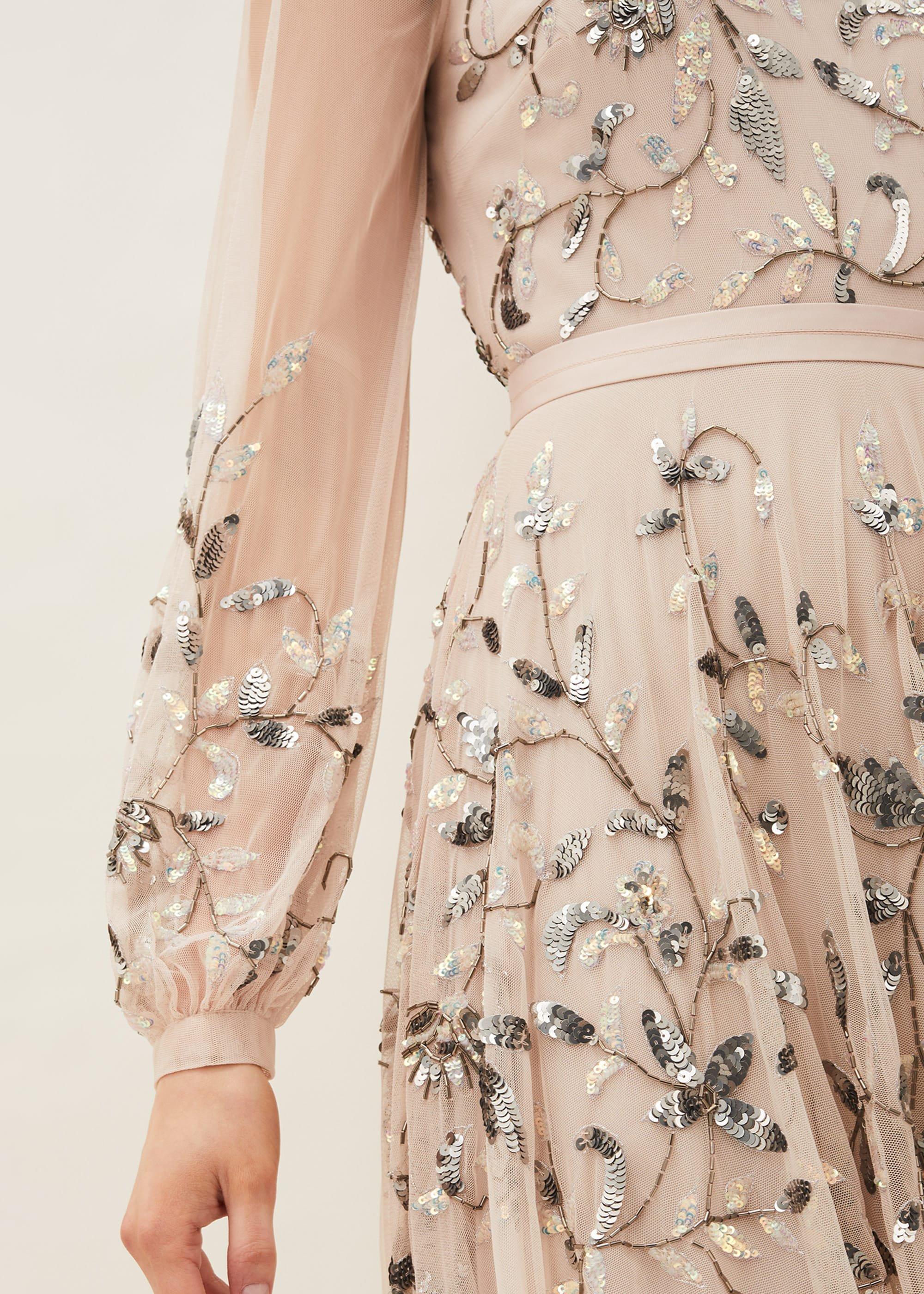 Cherrie Embellished Tulle Maxi Dress