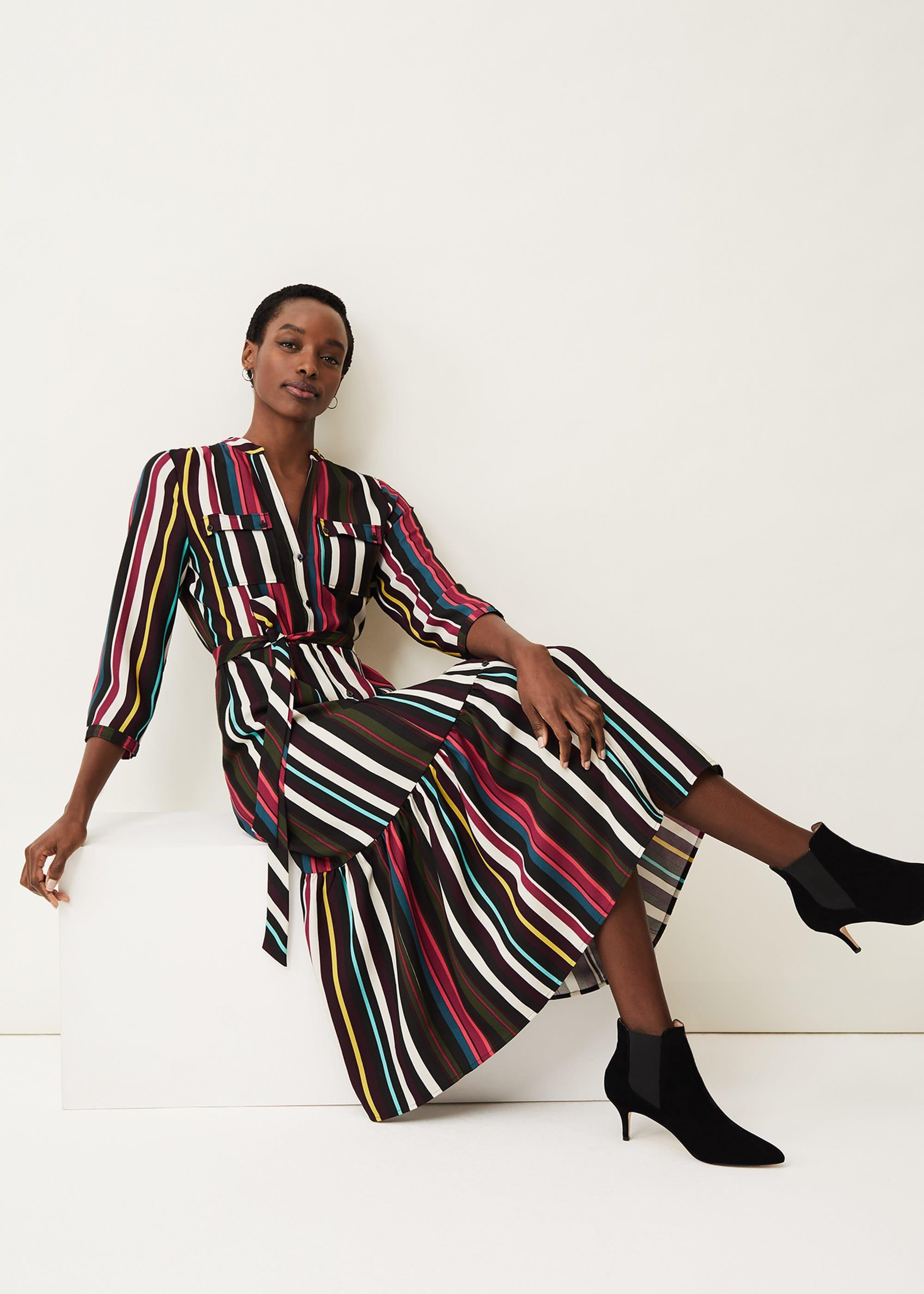 Tania Stripe Shirt Dress