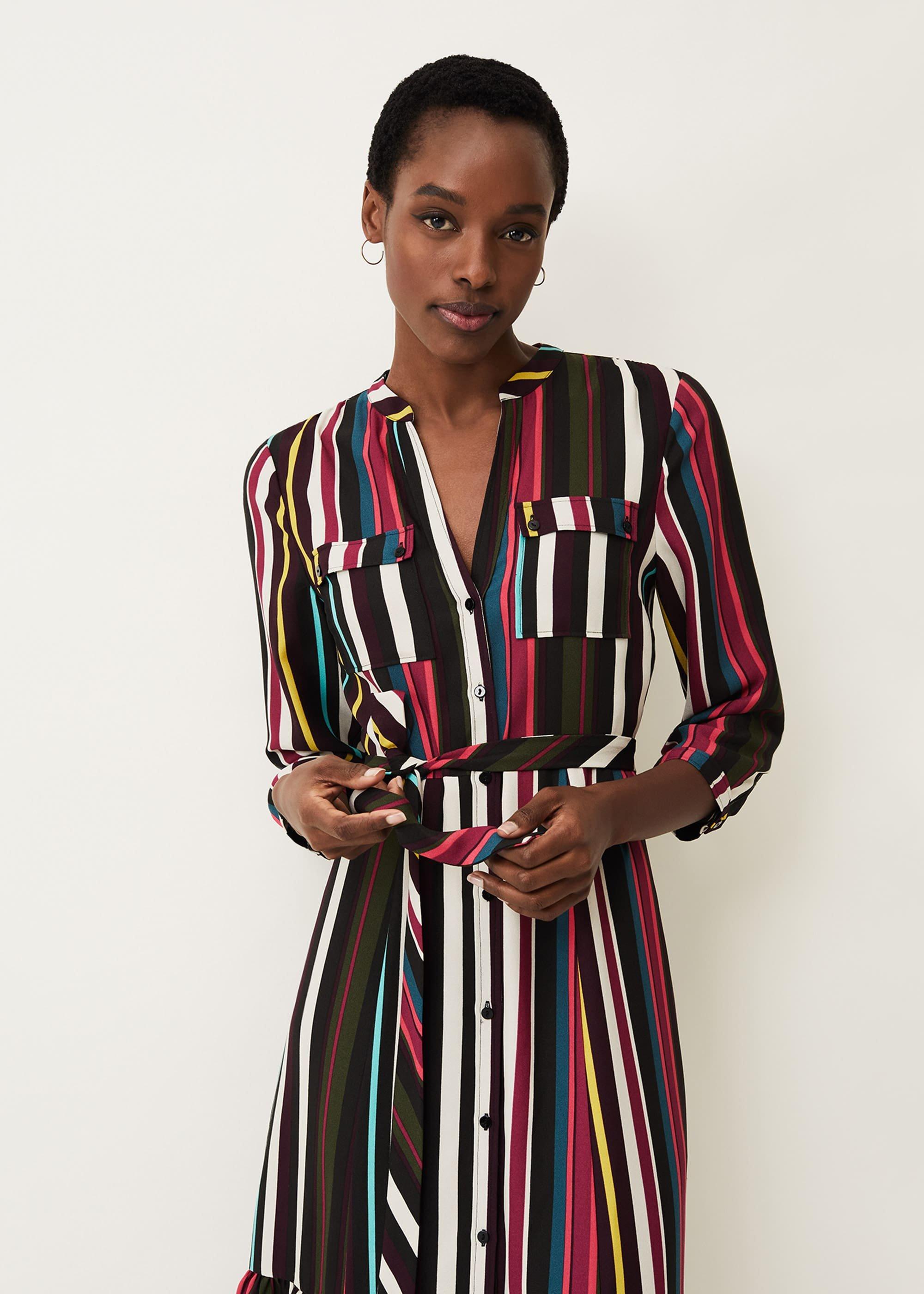 Tania Stripe Shirt Dress