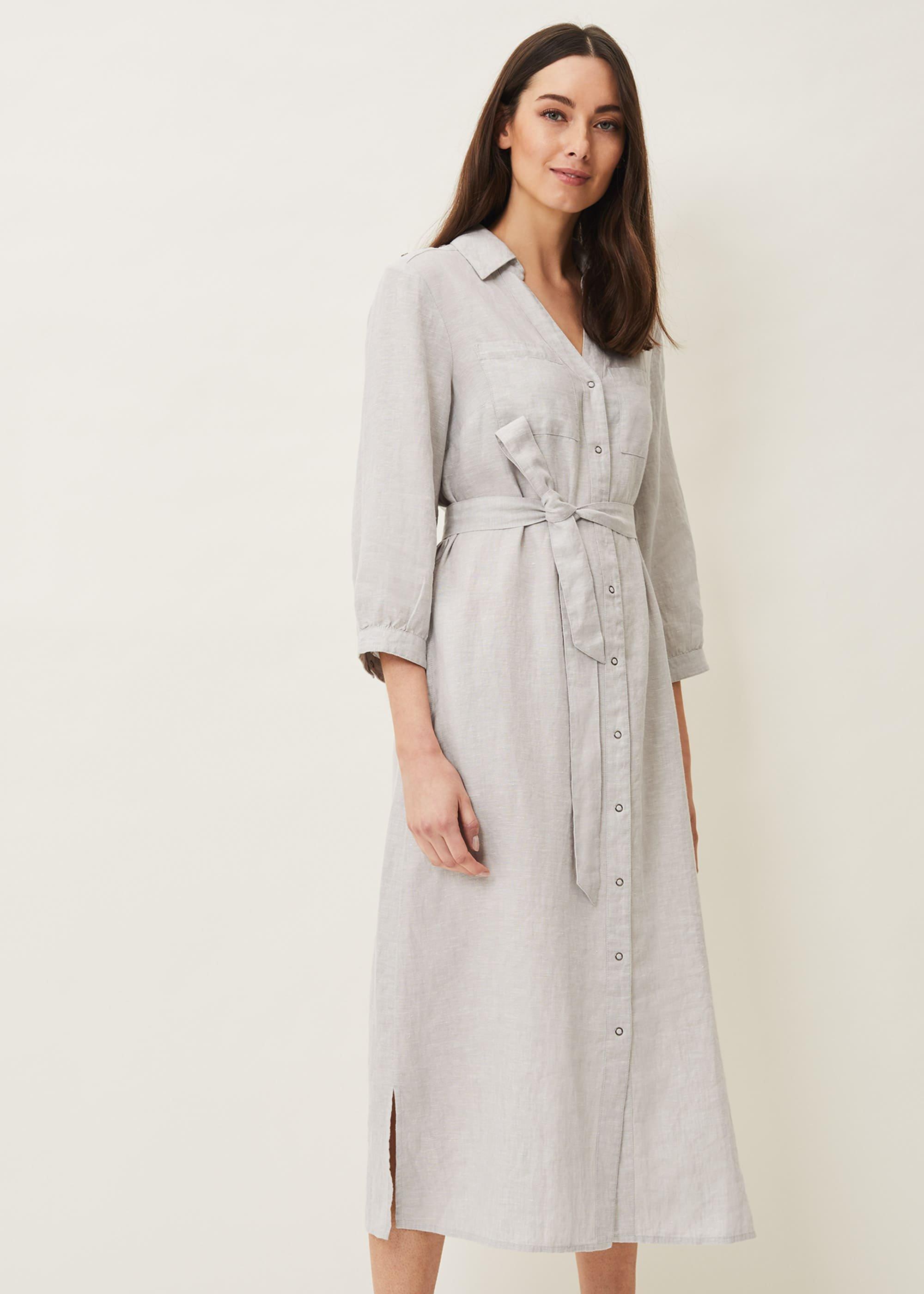 Harlyn Linen Shirt Dress