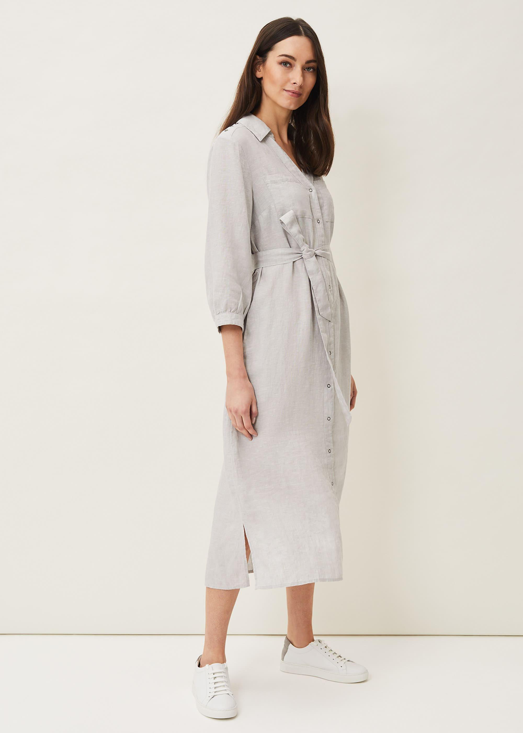 Harlyn Linen Shirt Dress
