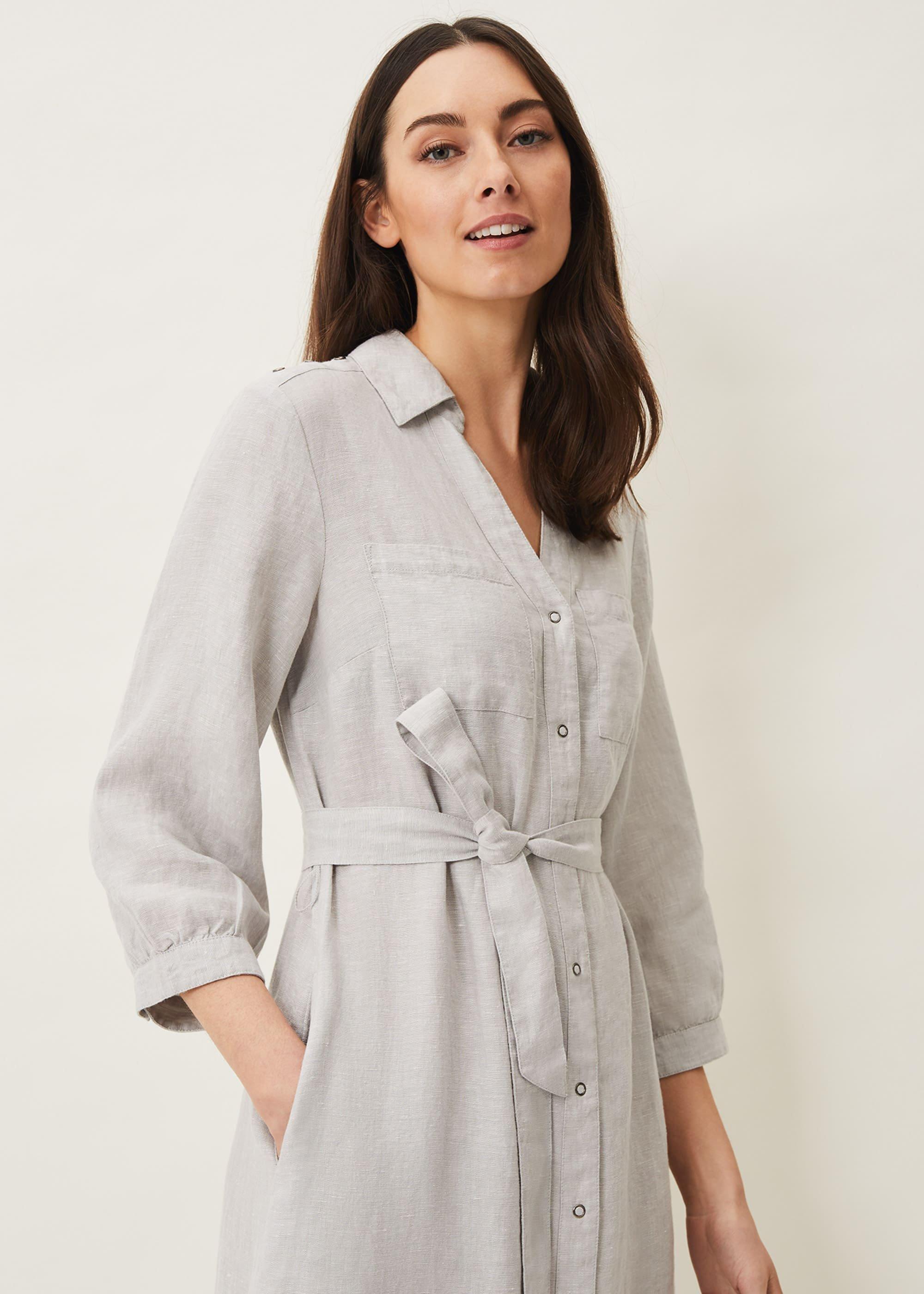 Harlyn Linen Shirt Dress