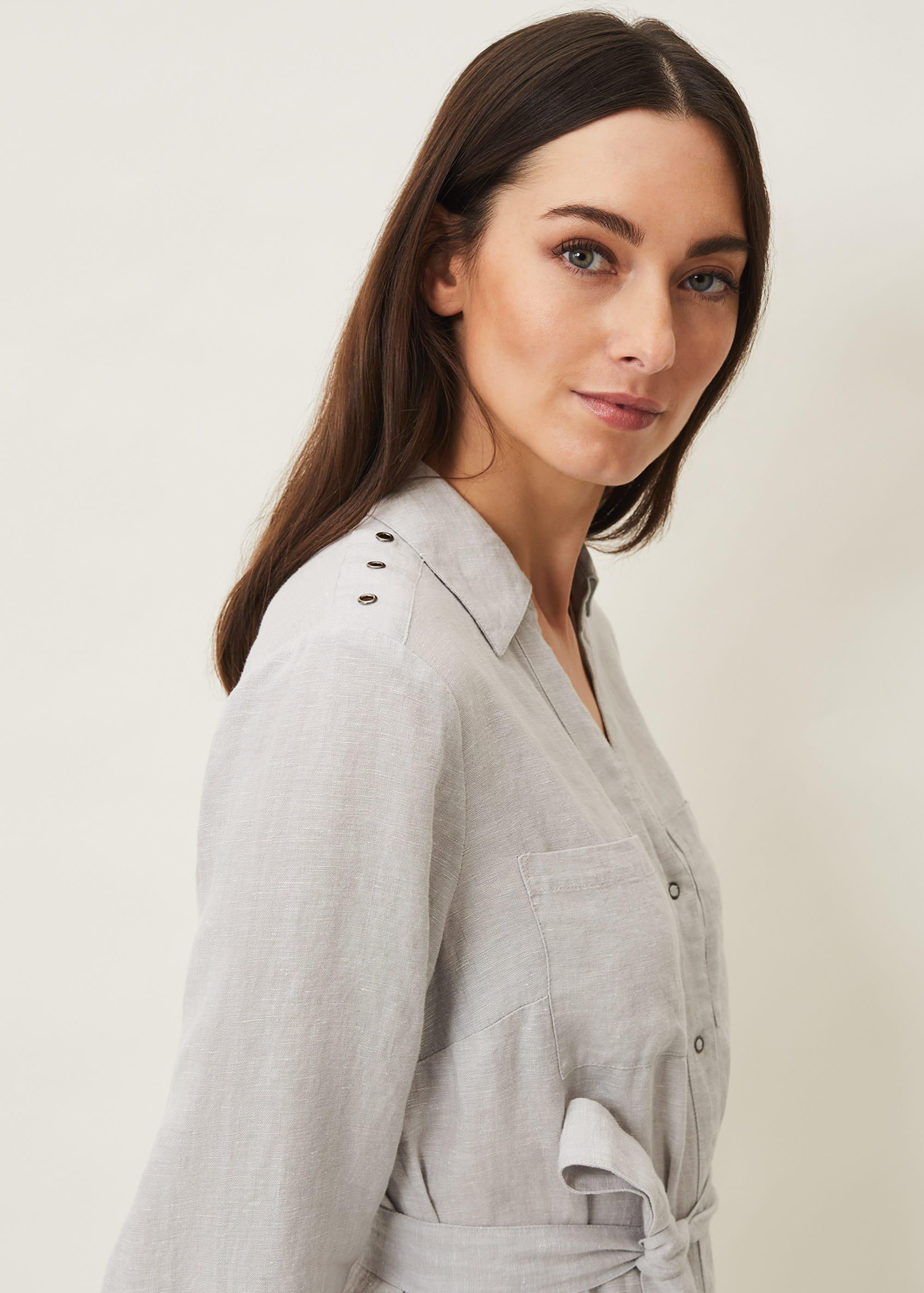 Harlyn Linen Shirt Dress