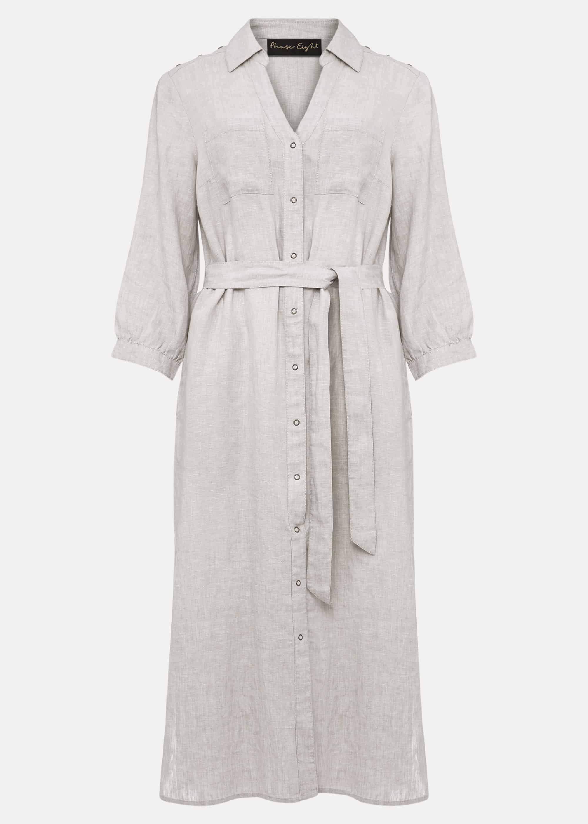 Harlyn Linen Shirt Dress