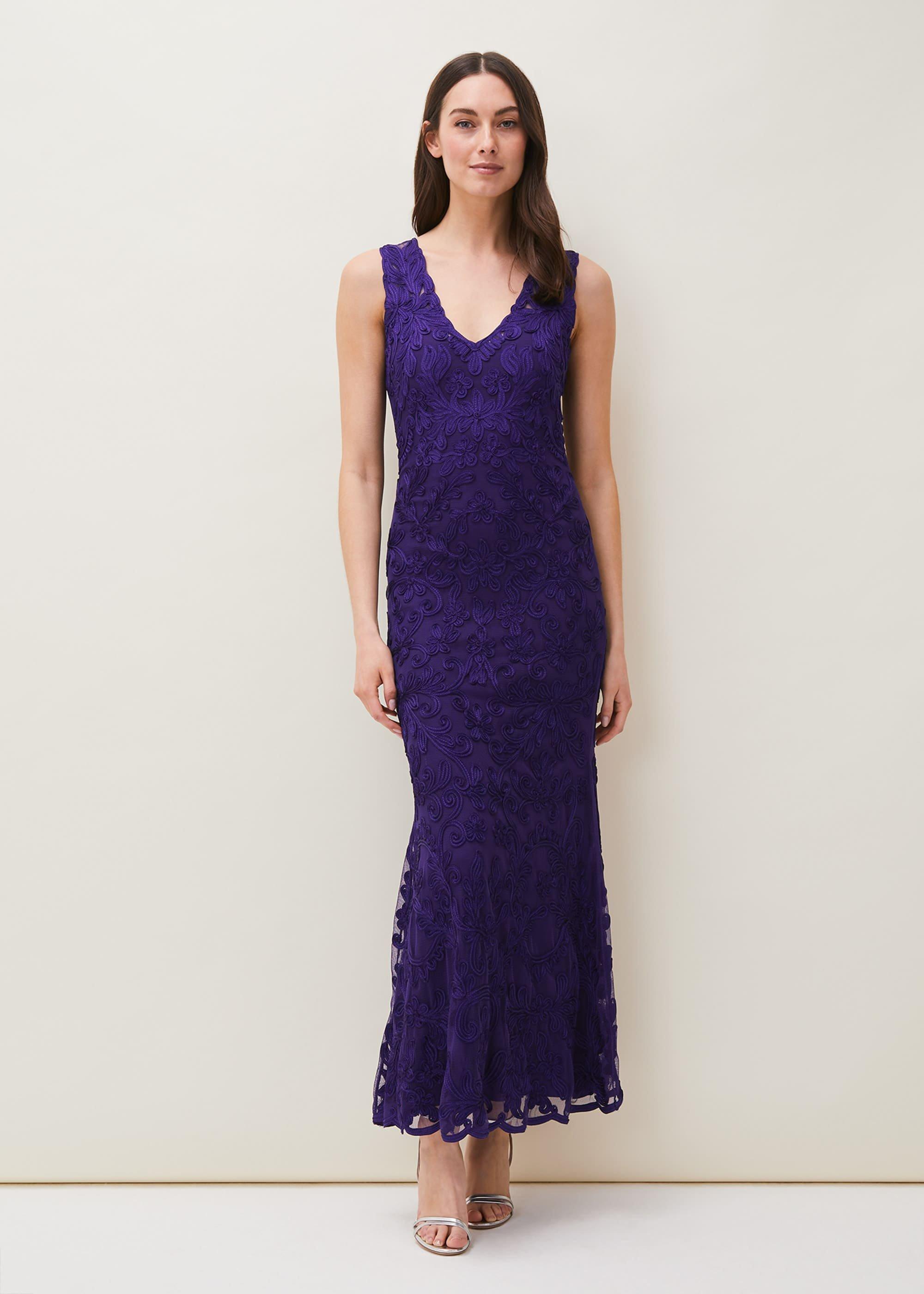 Osanne Tapework Lace Maxi Dress