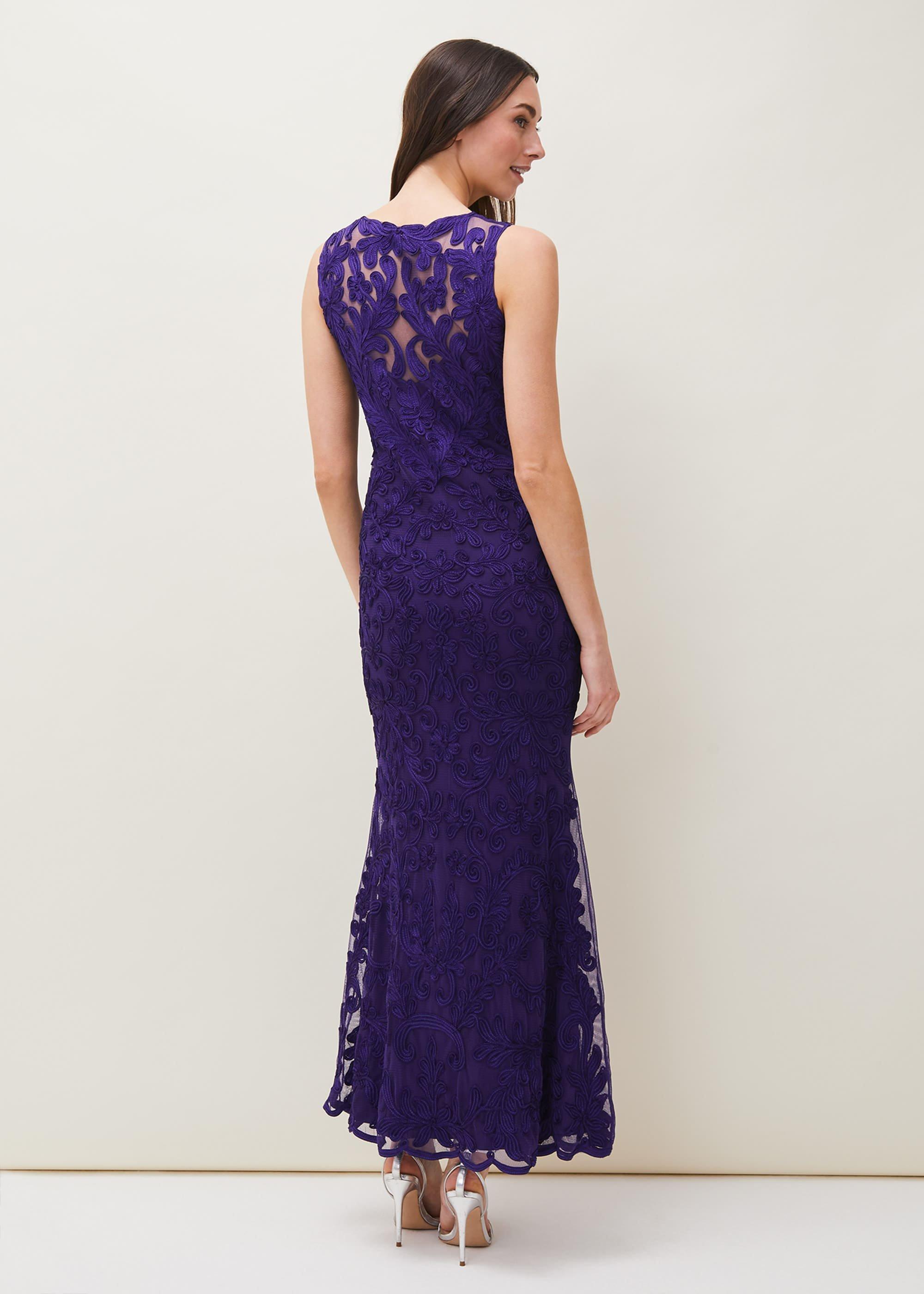 Osanne Tapework Lace Maxi Dress