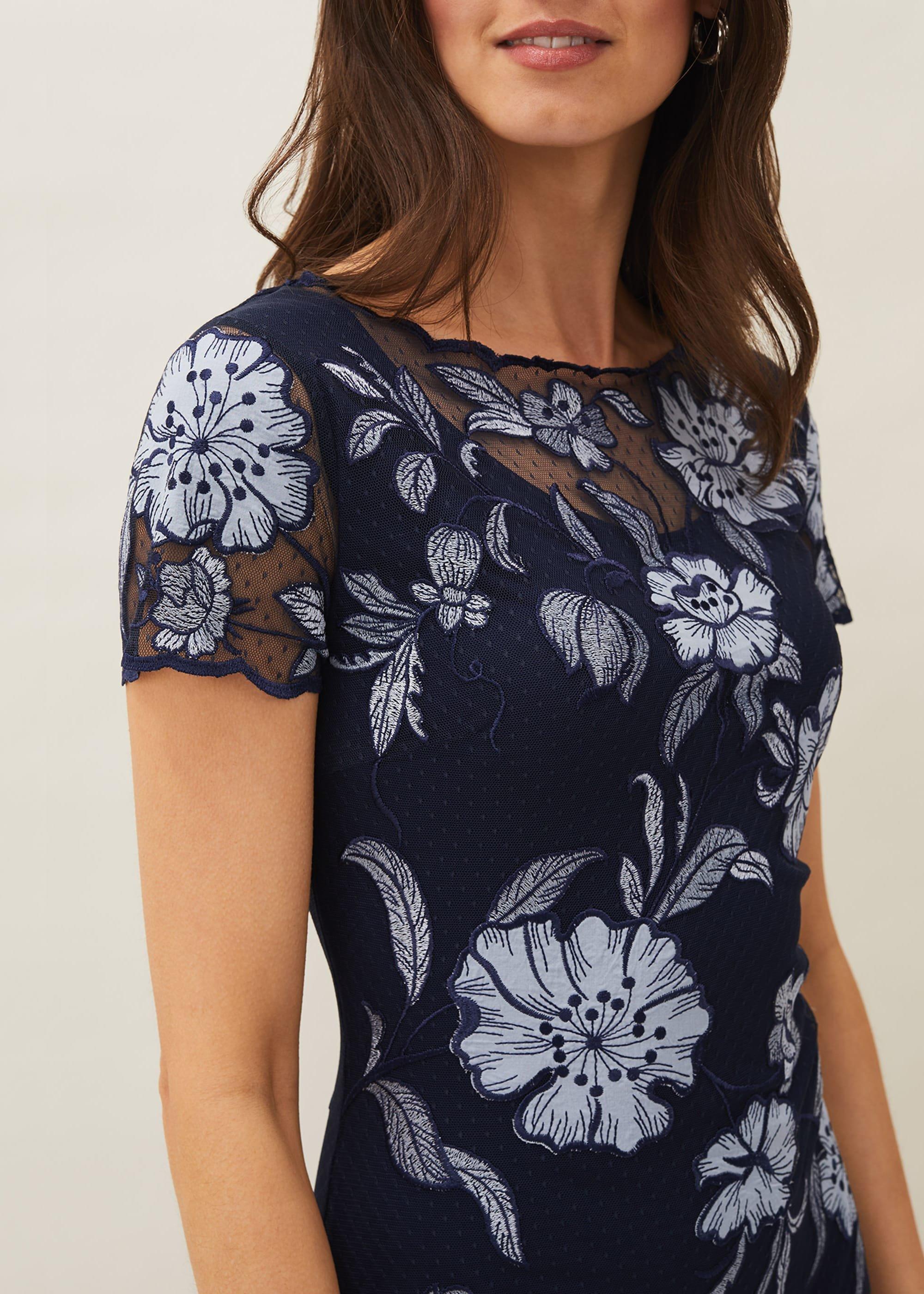 Hanna Floral Embroidered Dress