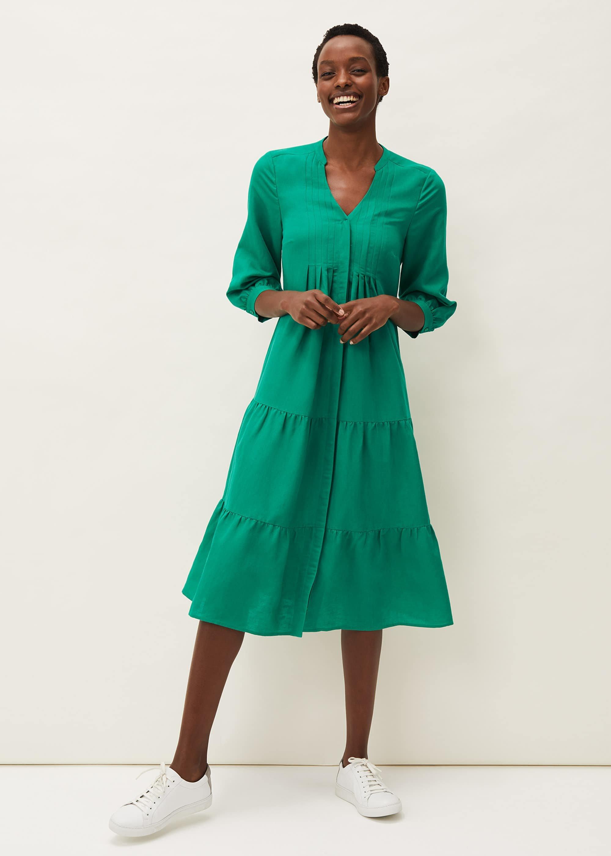 Penele Linen Midi Dress