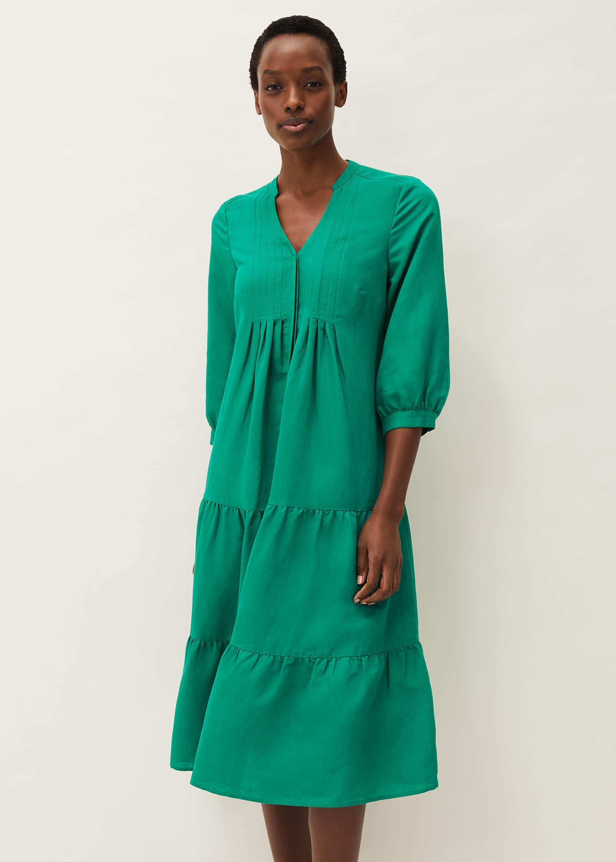 Penele Linen Midi Dress