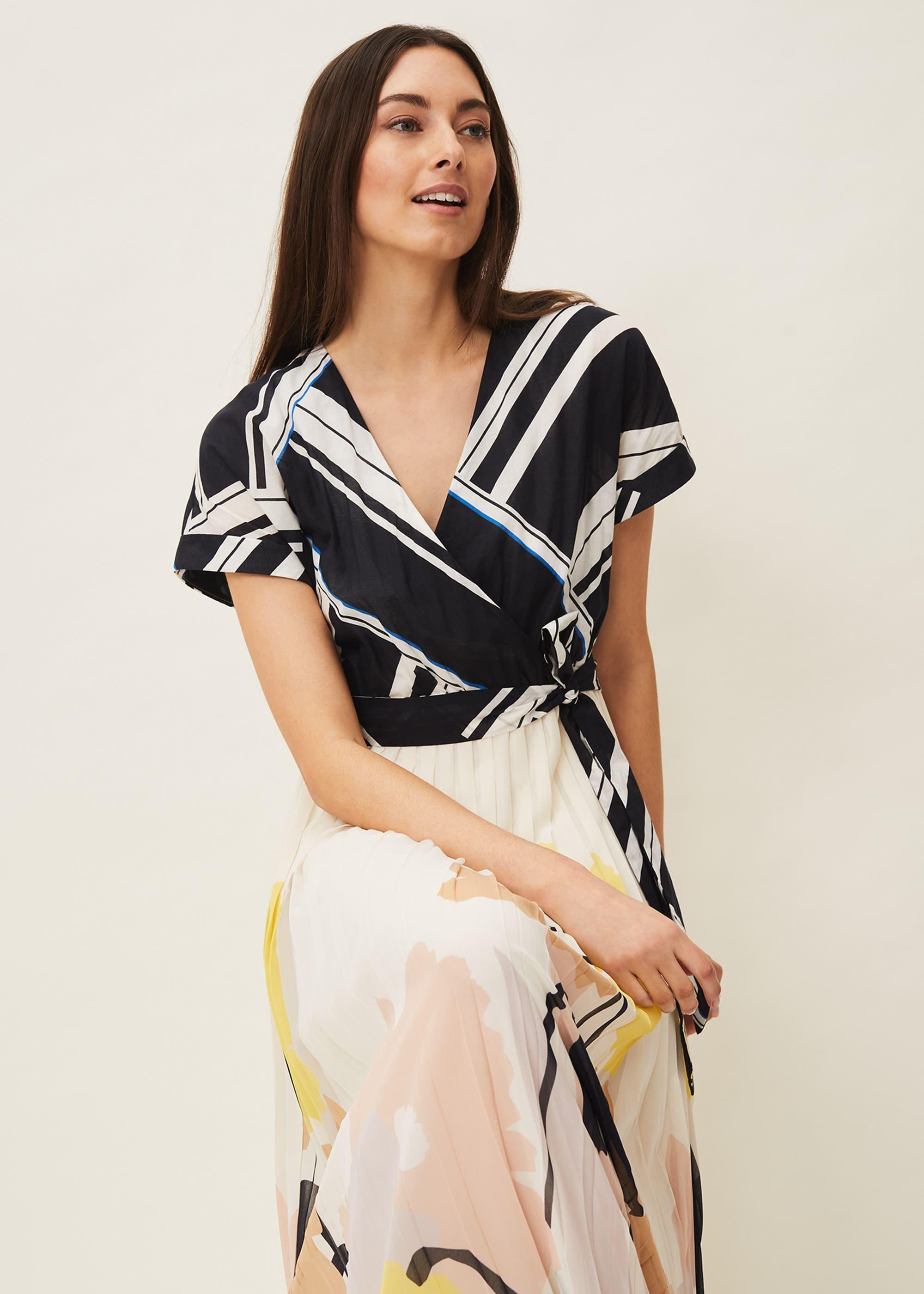 Saskie Mix Print Midaxi Dress