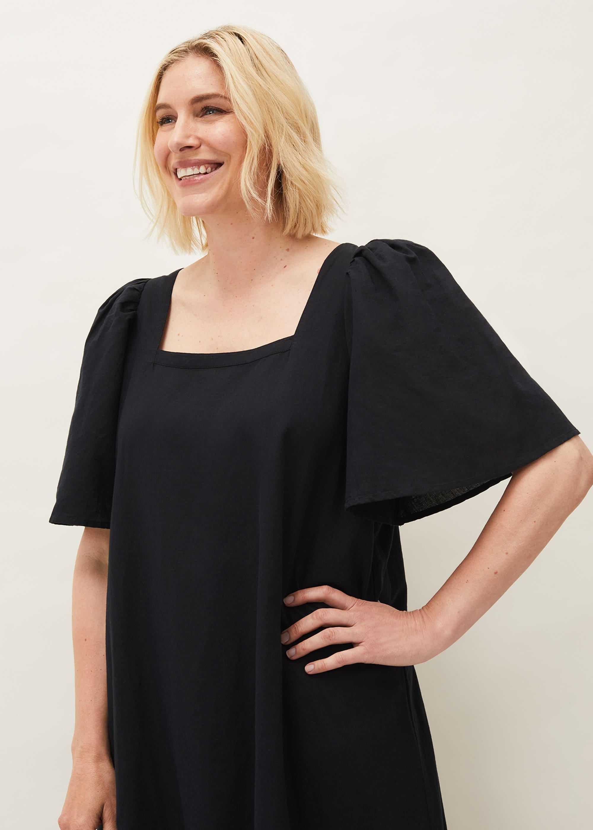 Claria Linen Midi Dress
