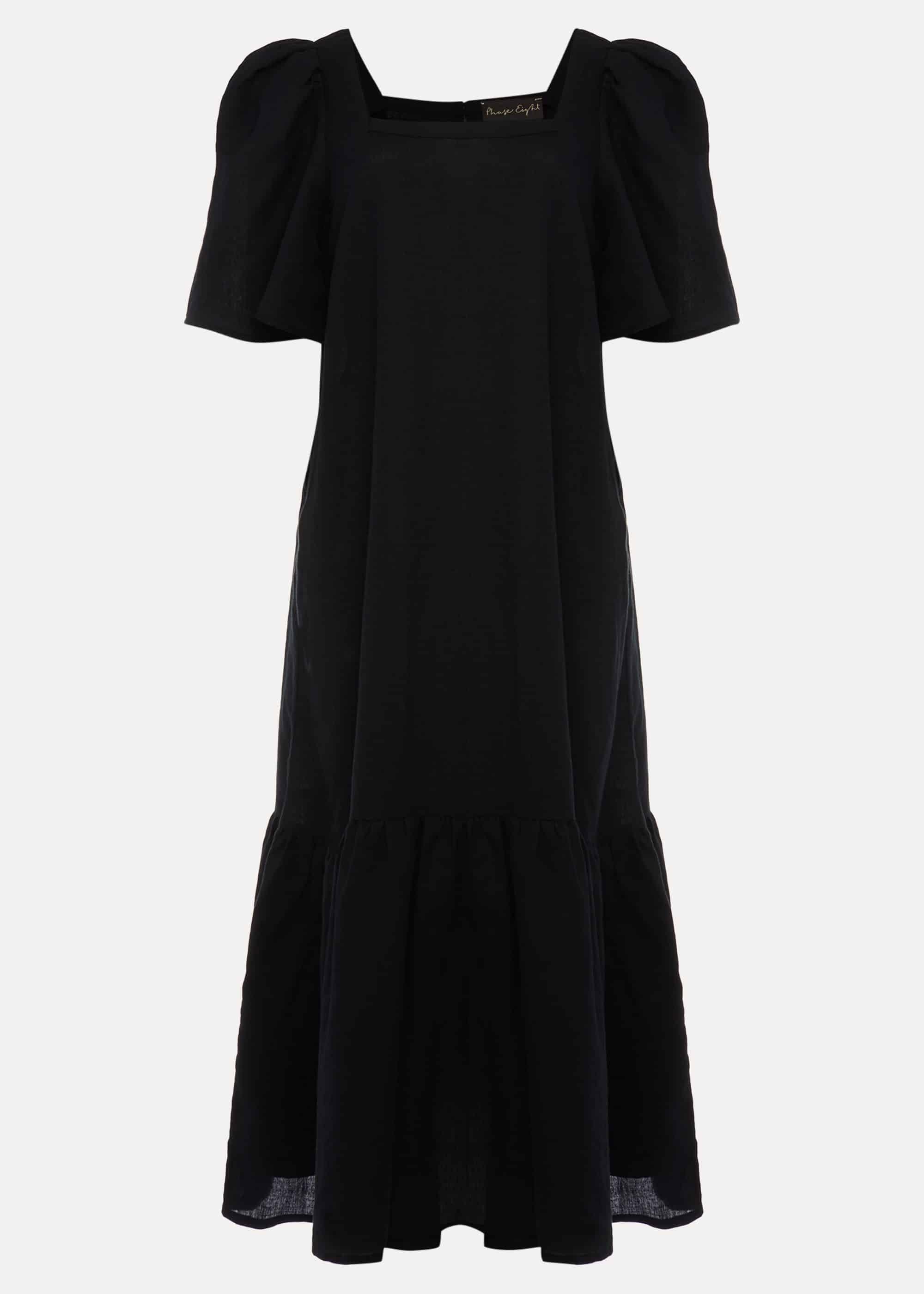 Claria Linen Midi Dress