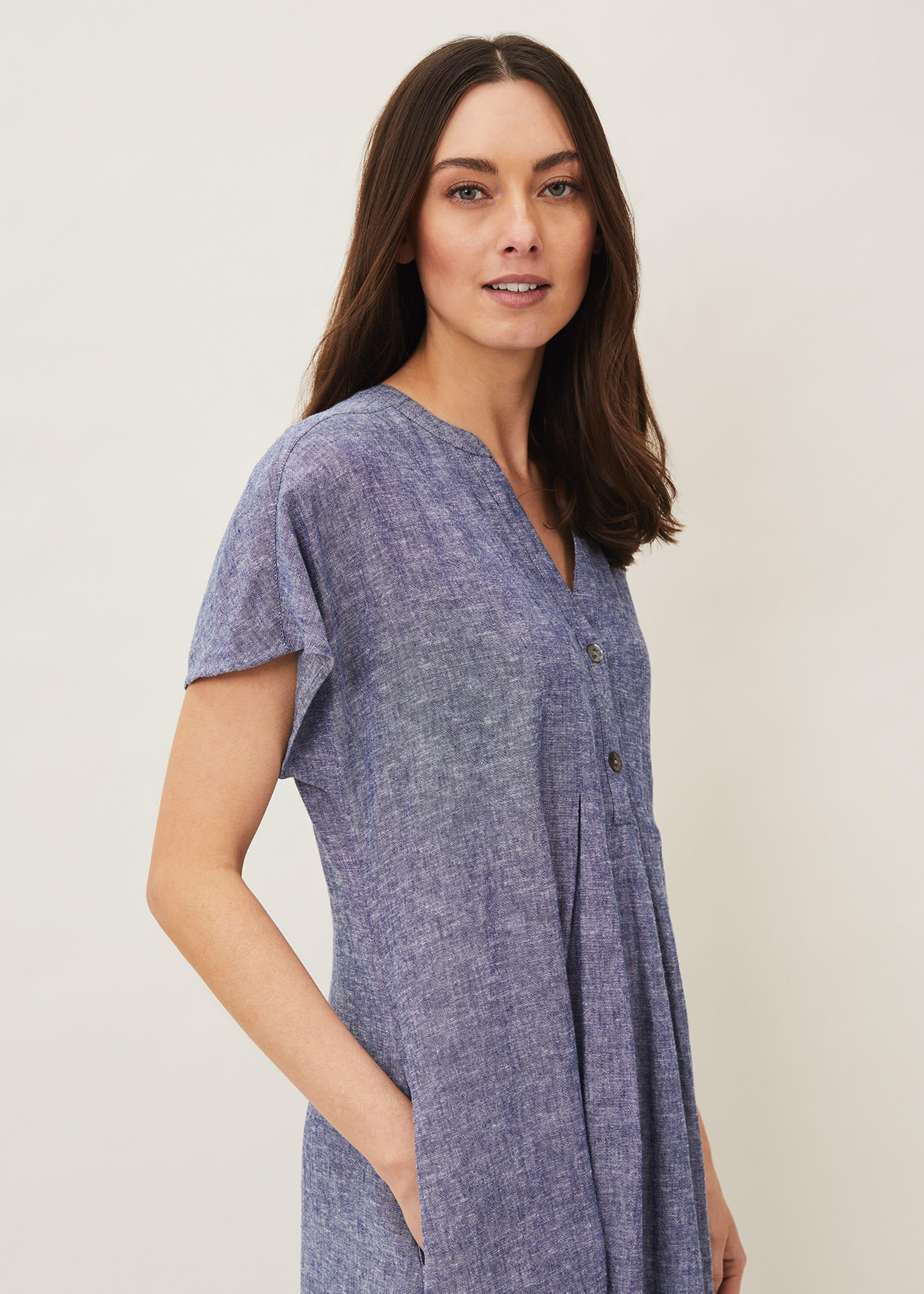 Danica Linen Swing Dress